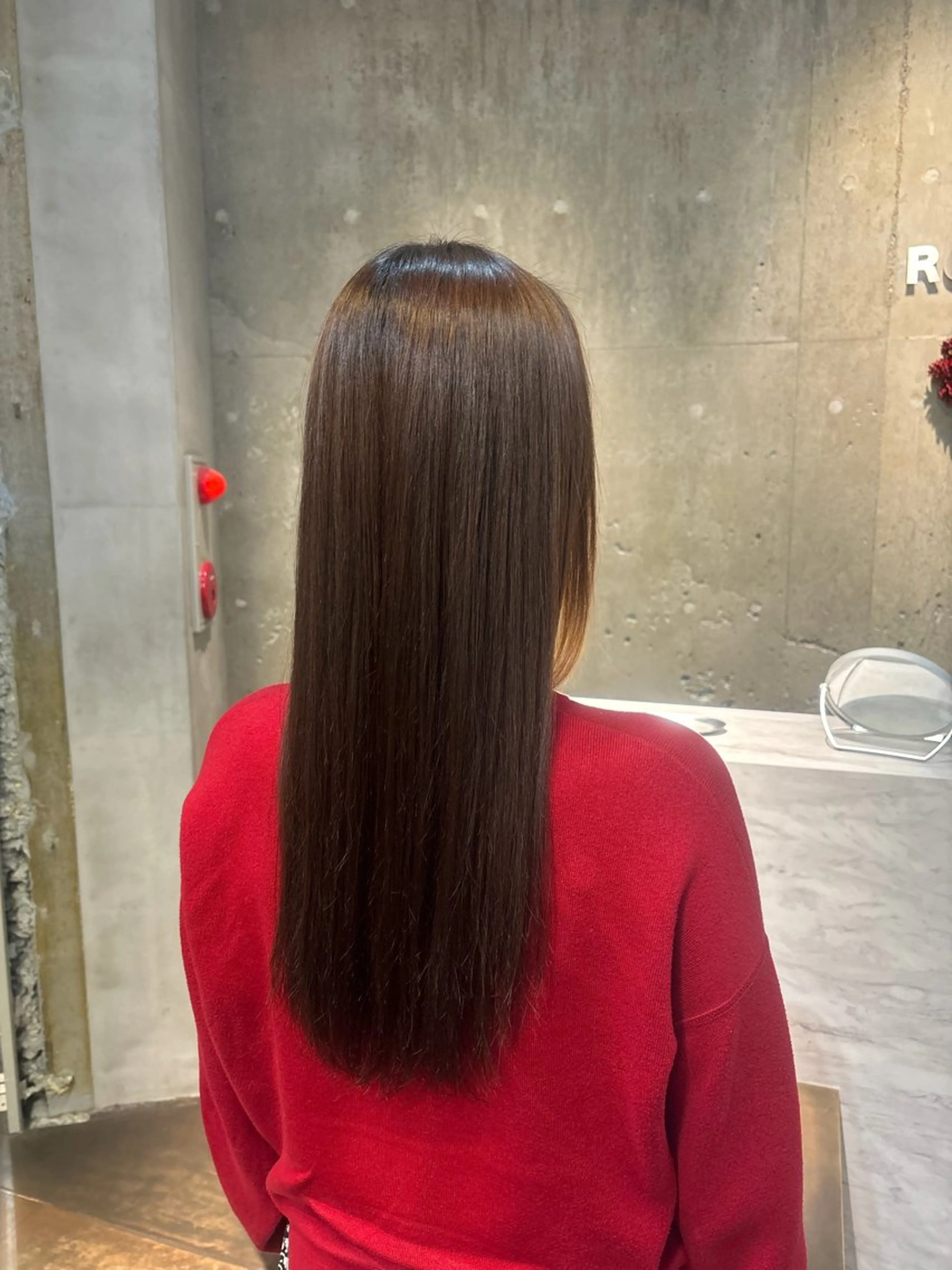 ロング パーマ ストレートパーマ パーマ パーマ、ストレート 🫧ちひろ🫧のヘアスタイル