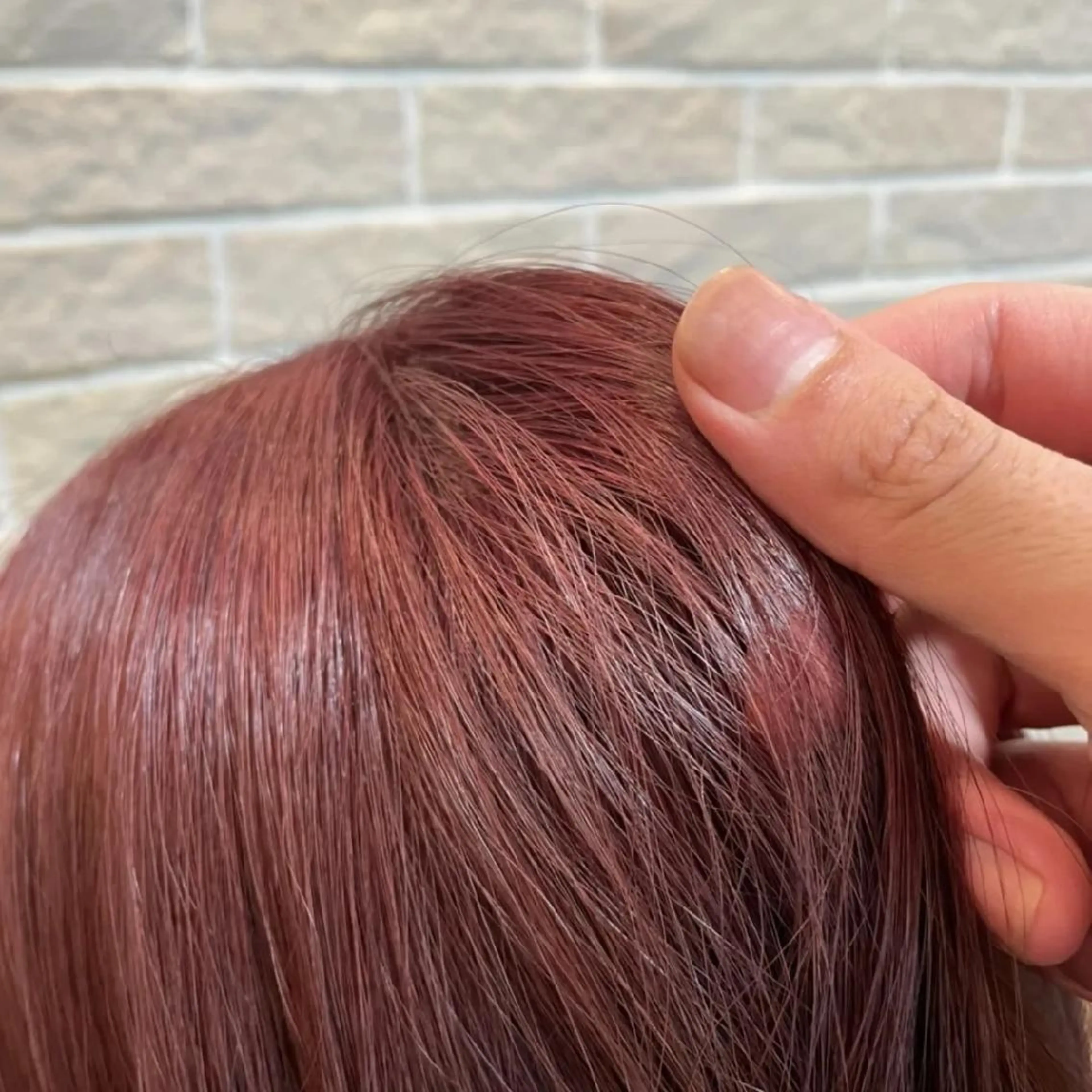 カラー ロング ブラウンカラー ピンクカラー ピンクブラウン enn.bleach by t.a.g所属・SHUNTA /ブリーチ/レイヤーのヘアスタイル