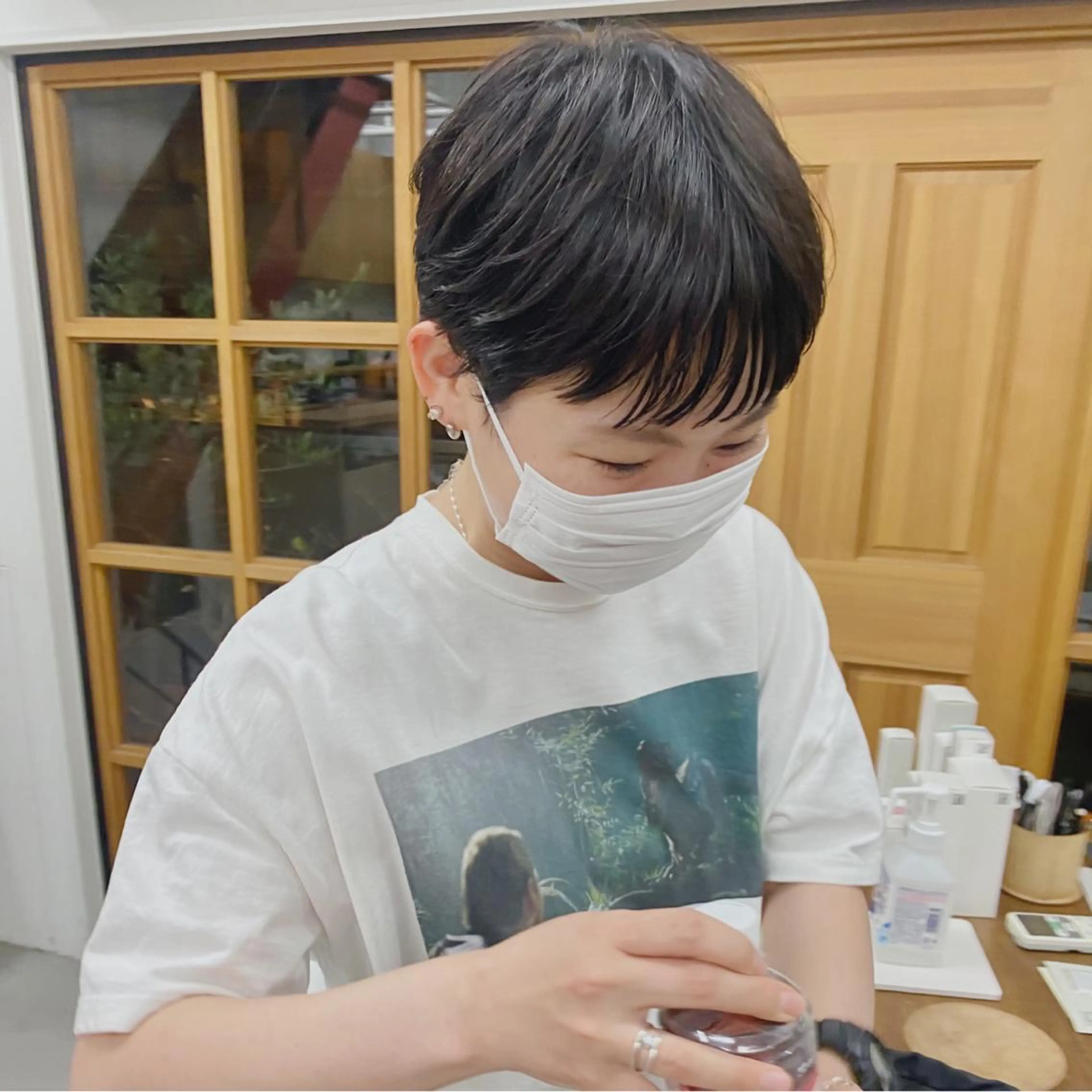 ショート カラー パーマ ヘアアレンジ ベリーショート ショートヘア stand所属・ニュアンスヘア🌔 nanakoのヘアスタイル