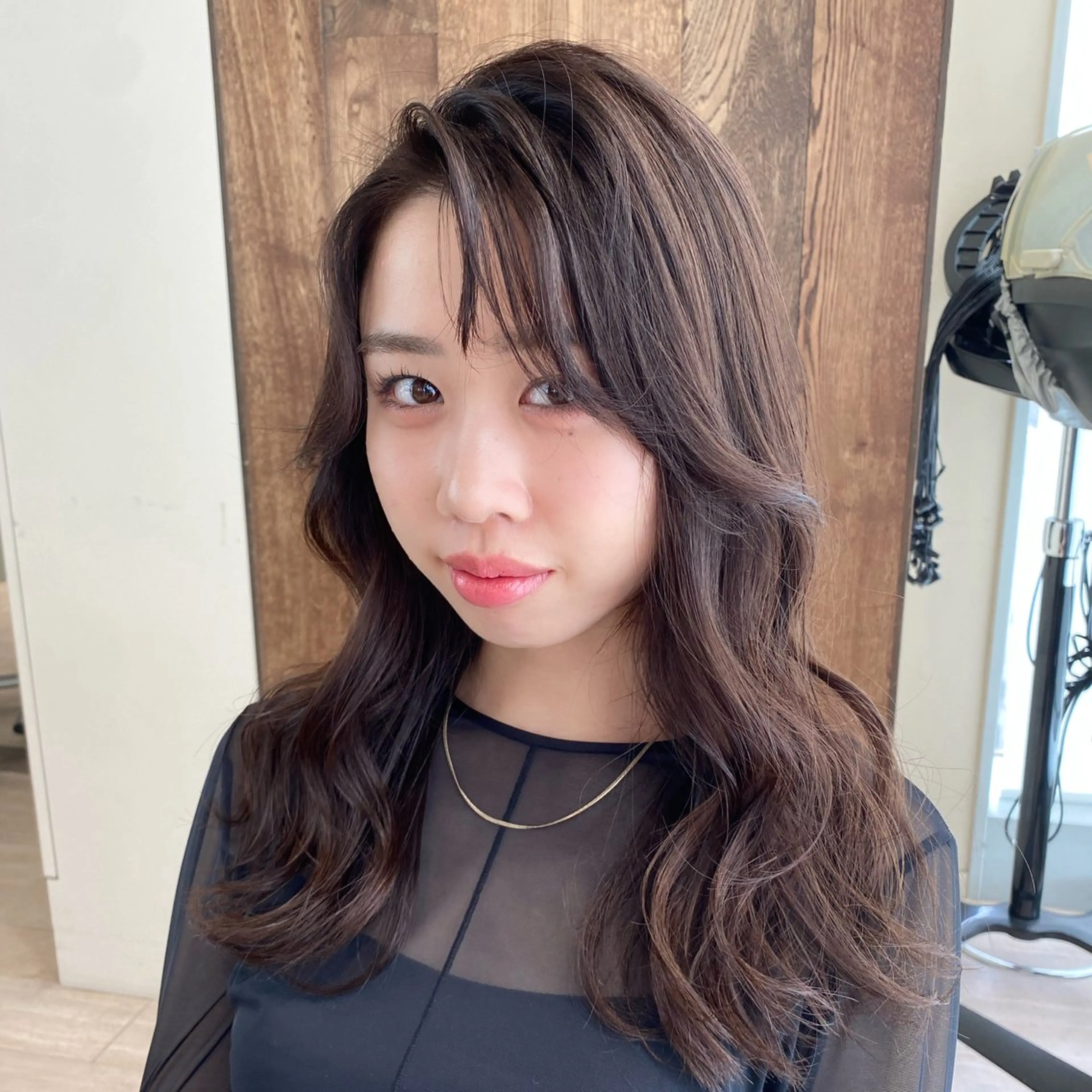 セミロング パーマ 髙木美緒🌿 レイヤー/アレンジのヘアスタイル