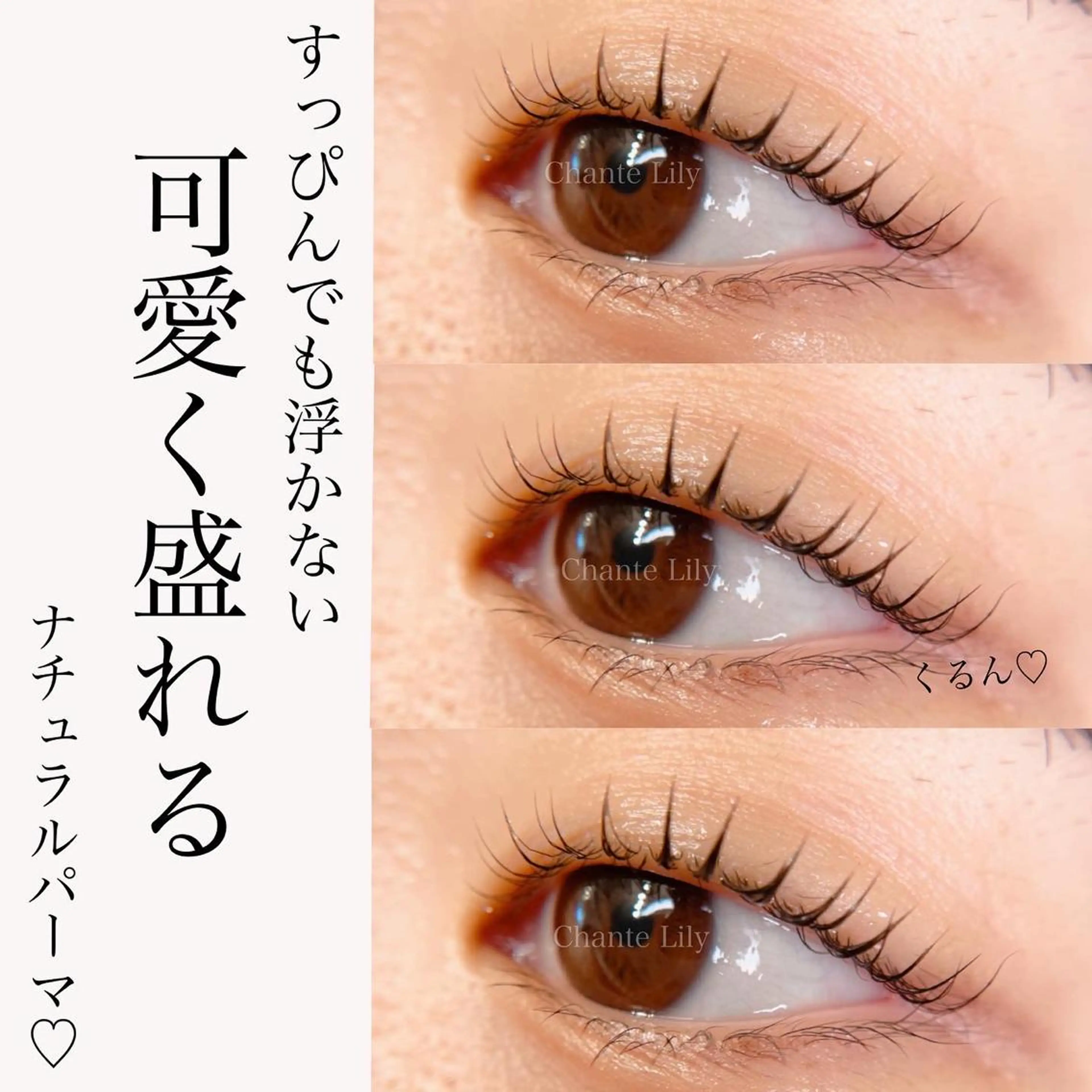 マツエク・マツパ パリジェンヌラッシュリフト 一重×まつ毛パーマ マツパ Chante Lily所属・森崎 麗のマツエク・マツパデザイン