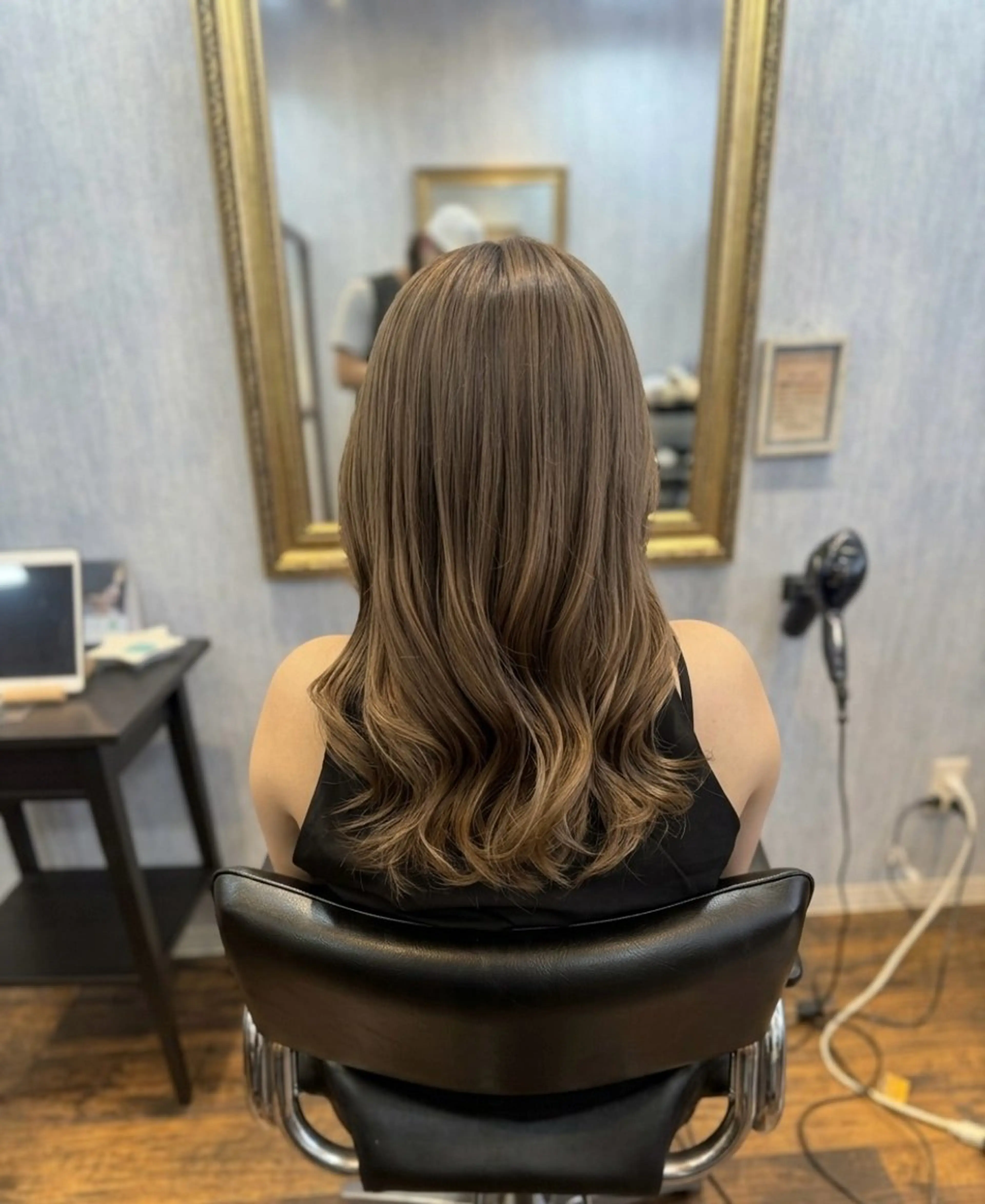 セミロング カット ヘアカラー トリートメント ✨髪質改善特化✨ Romyリョージ✨のヘアスタイル