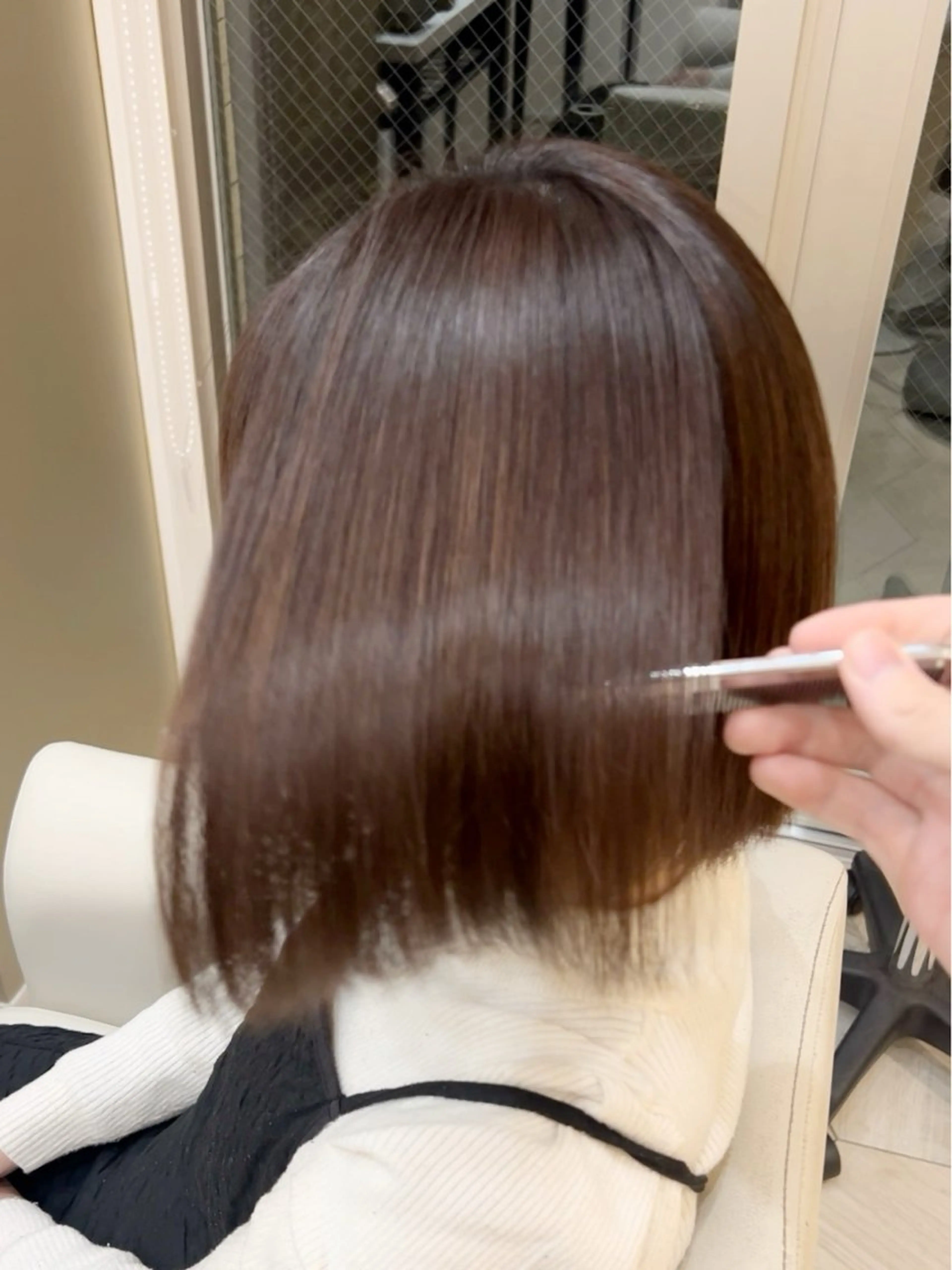 ショート パーマ 縮毛矯正 トリートメント 🌈髪質改善特化🌈 縮毛矯正/原口純平のヘアスタイル