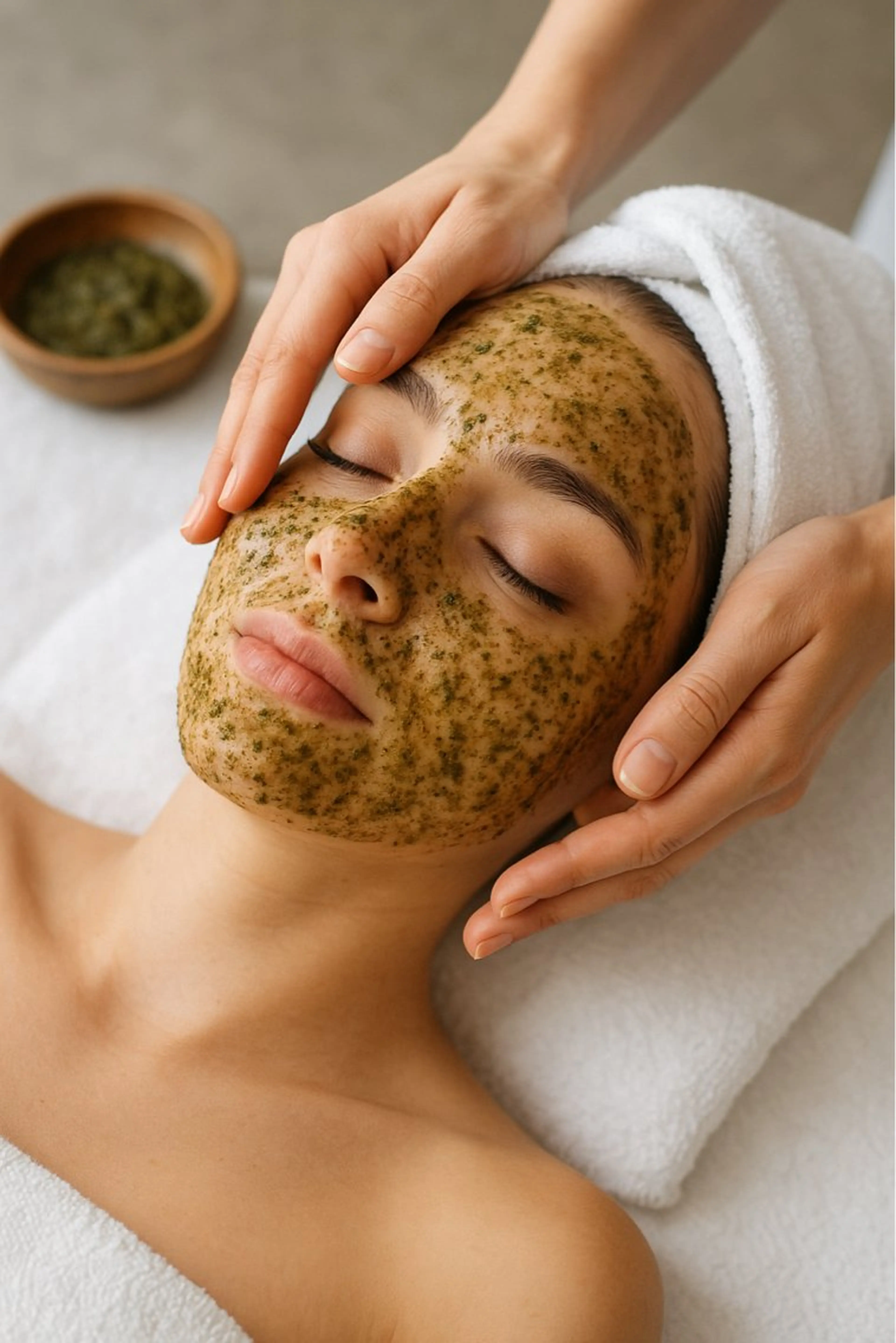 【期間限定価格】【ハーブピーリングフェイシャルエステ🌿】＋【ドライヘッドアロマスパ】　◎毛穴たるみを頭皮から改善コースの写真