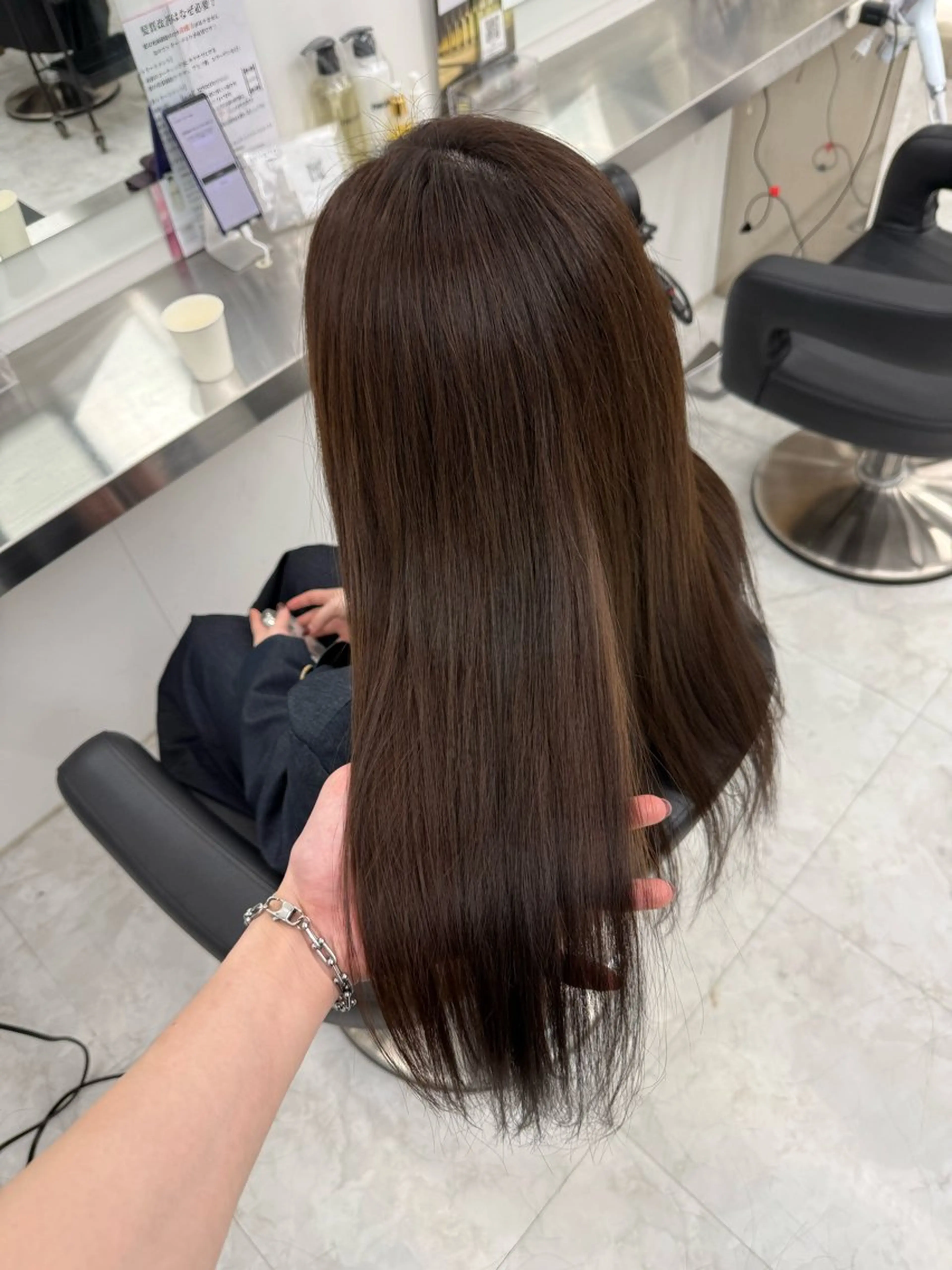 ロング カラー カット ヘアカラー 中韓レイヤー/ ブラウン🤎はやとのヘアスタイル