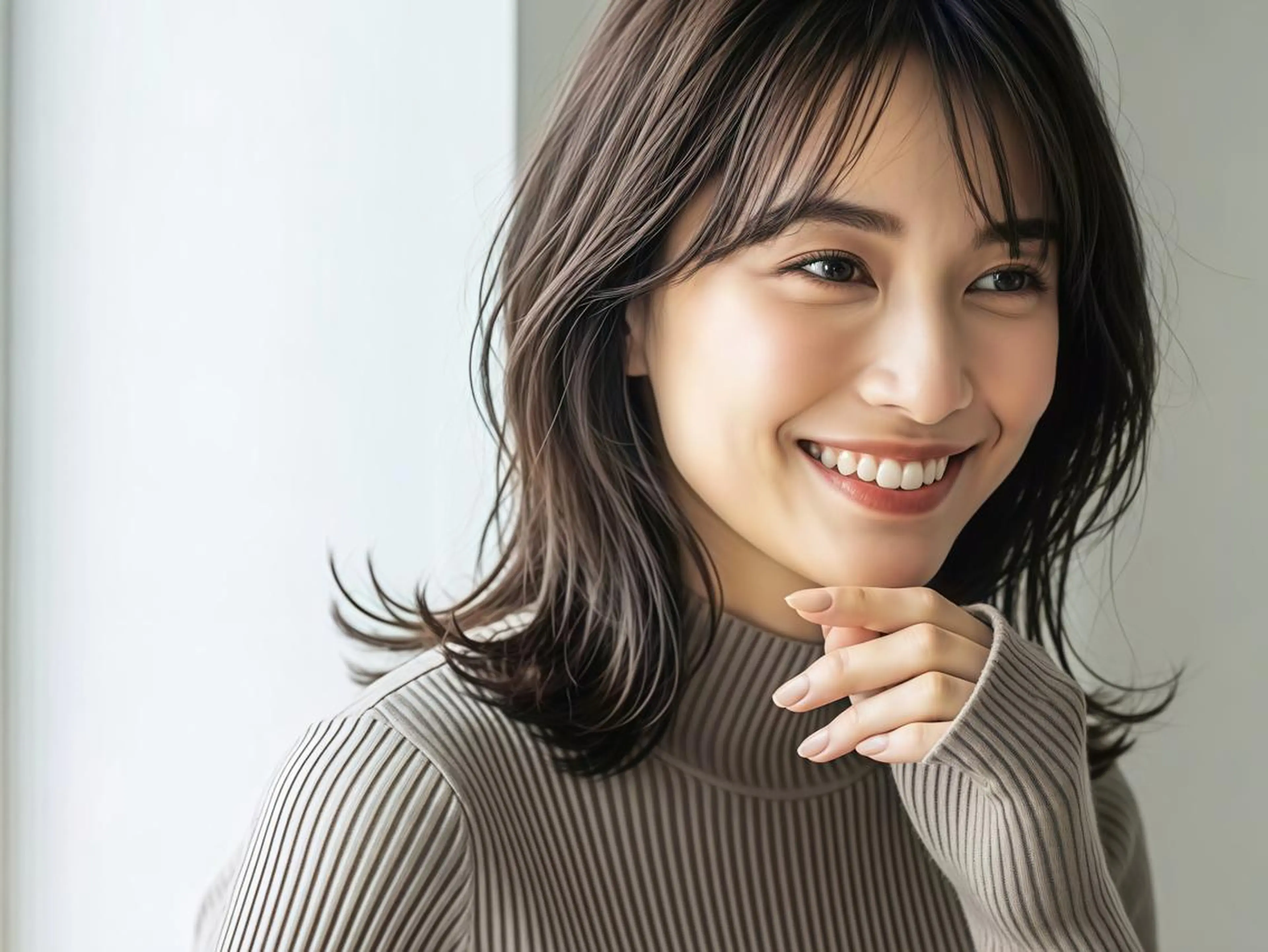 ミディアム カラー ヘアカラー 白髪染め専門店 Recolorなおこのヘアスタイル