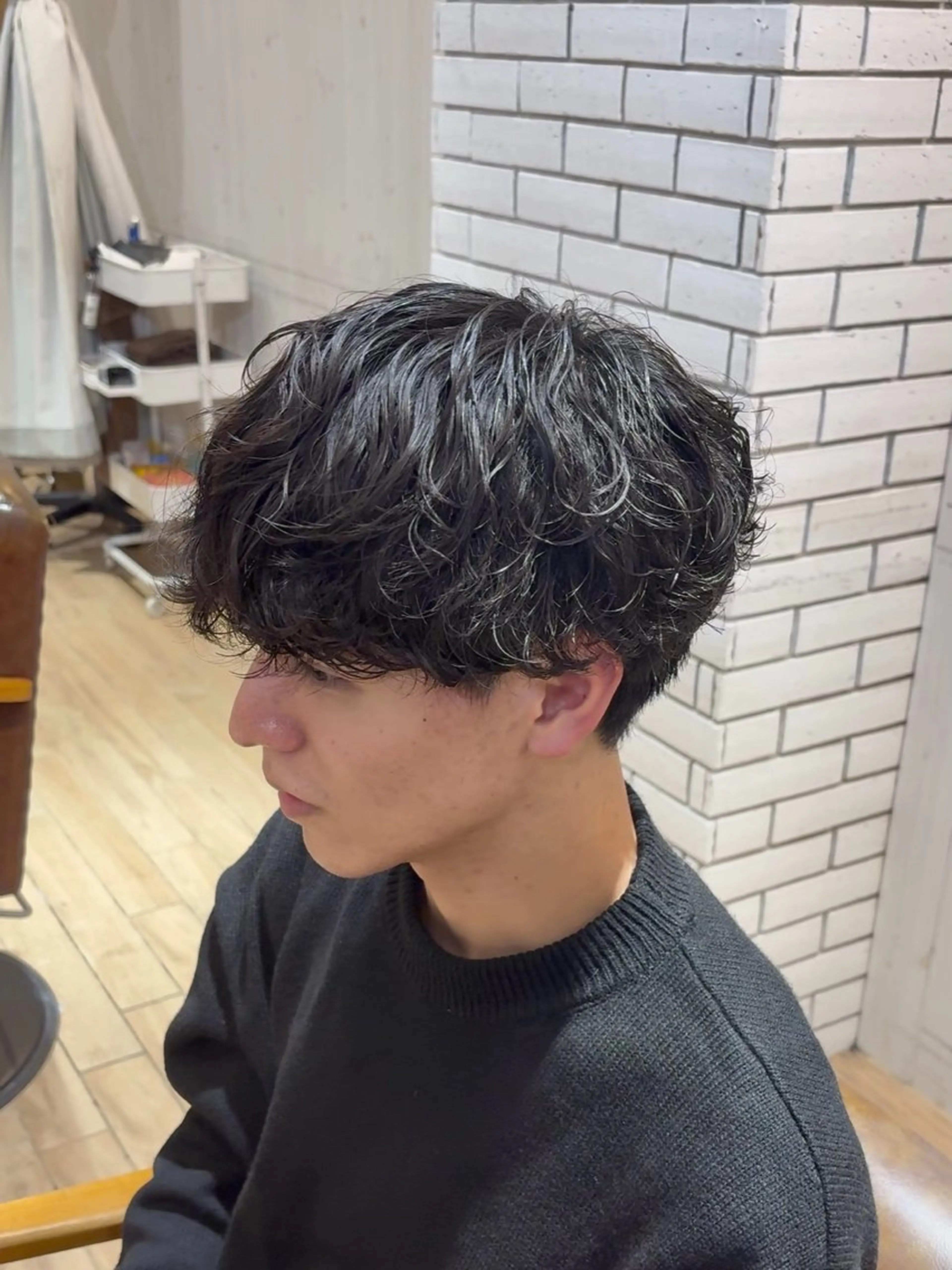 🟣🟣メンズカット+シャドウパーマ（2、3回目以降の方限定）🟣🟣の写真