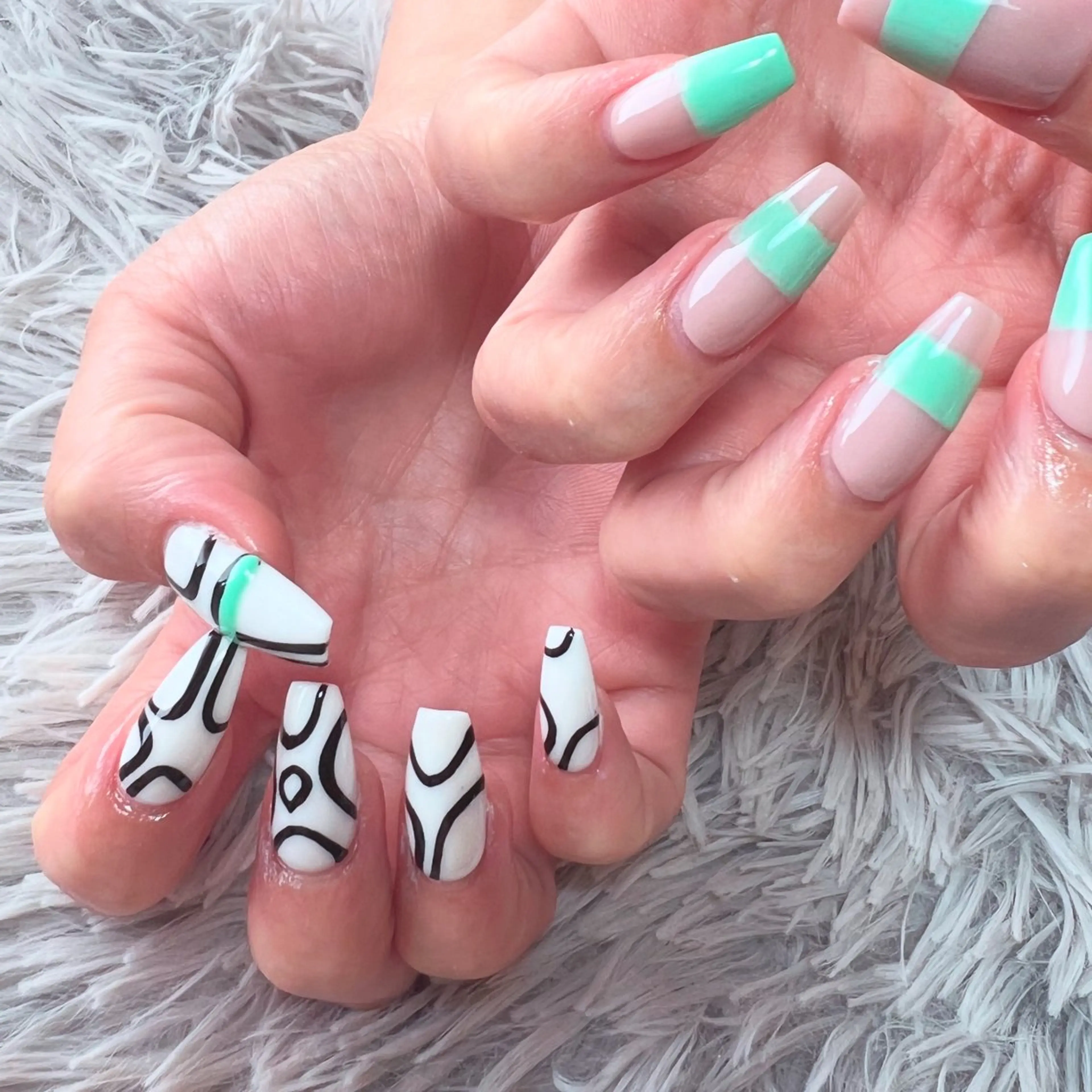 ネイル アートネイル 持ち込み スカルプネイル ハンドネイル シェヌネイル JURAのネイルデザイン