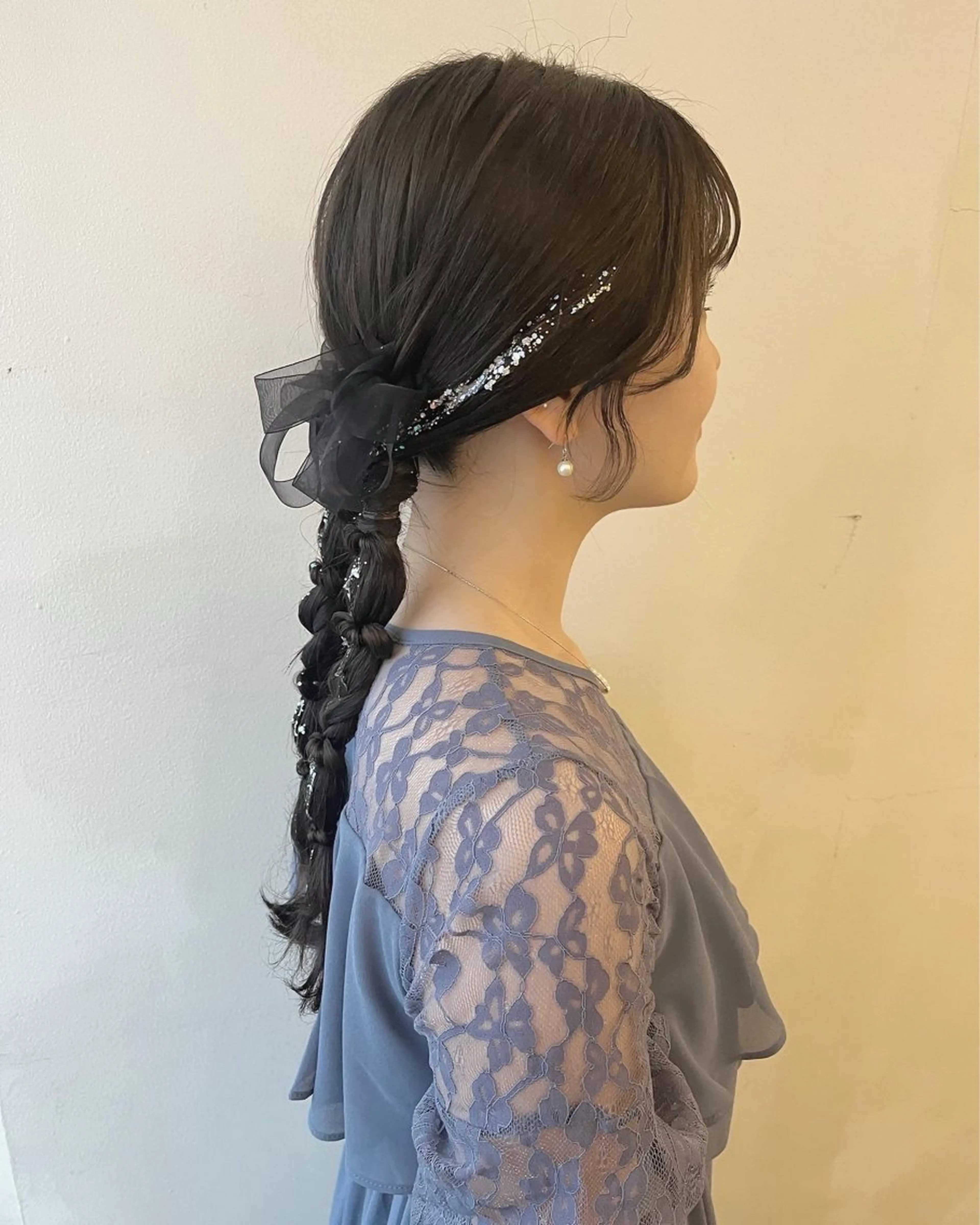 セミロング ヘアアレンジ ヘアセット ⭐️ アユミ⭐️のヘアスタイル