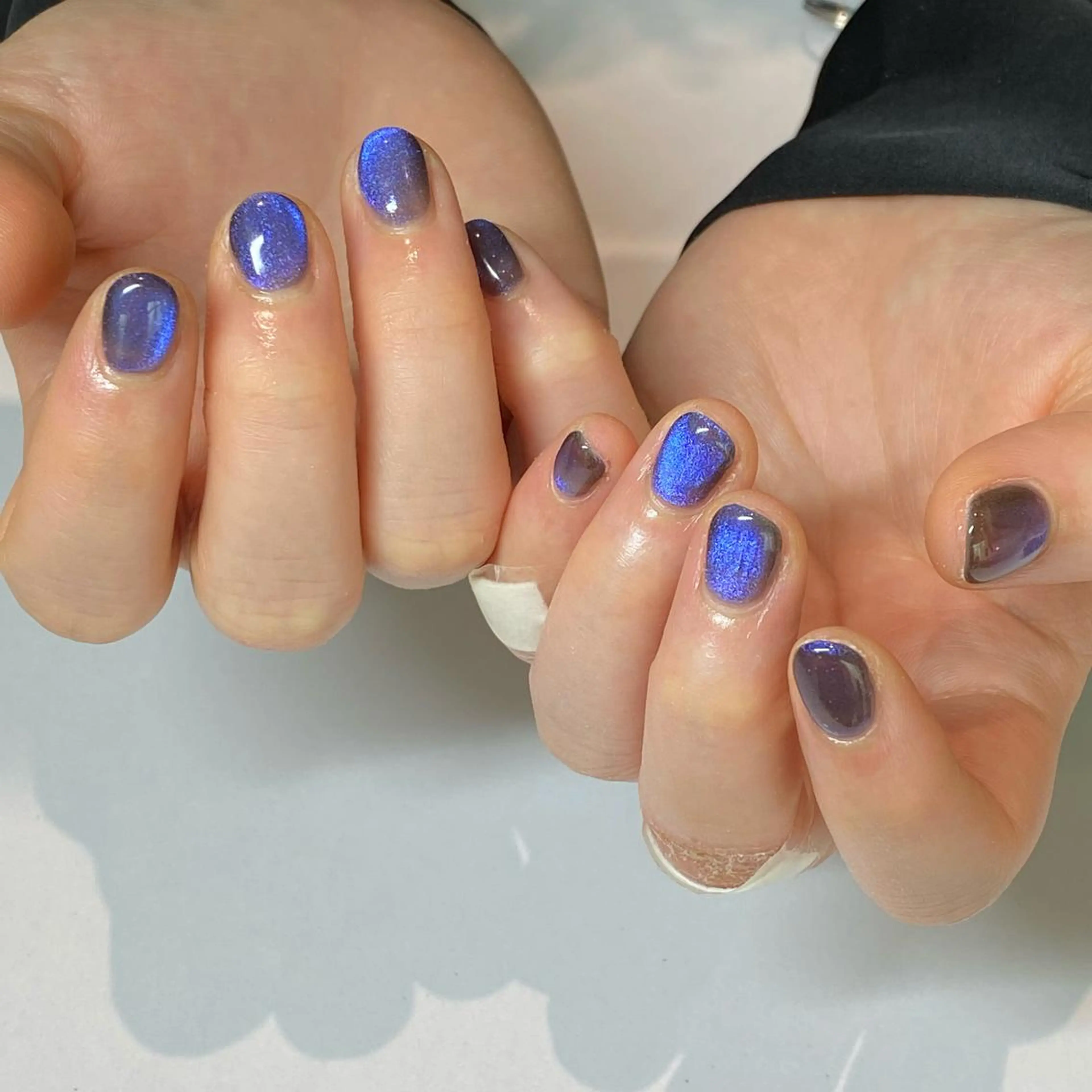 ネイル ブルー ハンドネイル ayana nails所属・nail salon ayanaのネイルデザイン