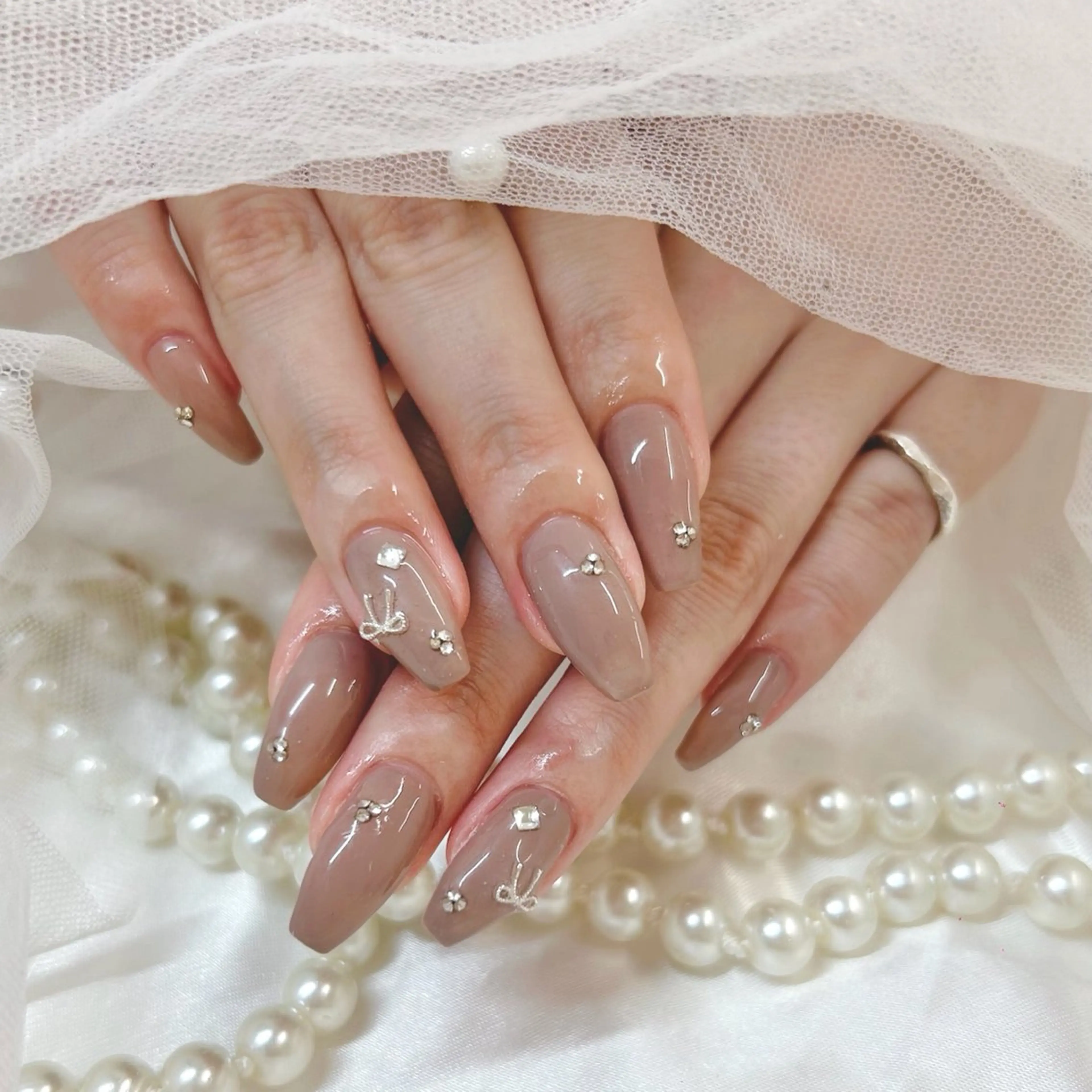 ミディアム ハンドネイル Nailsalon Angeのネイルデザイン