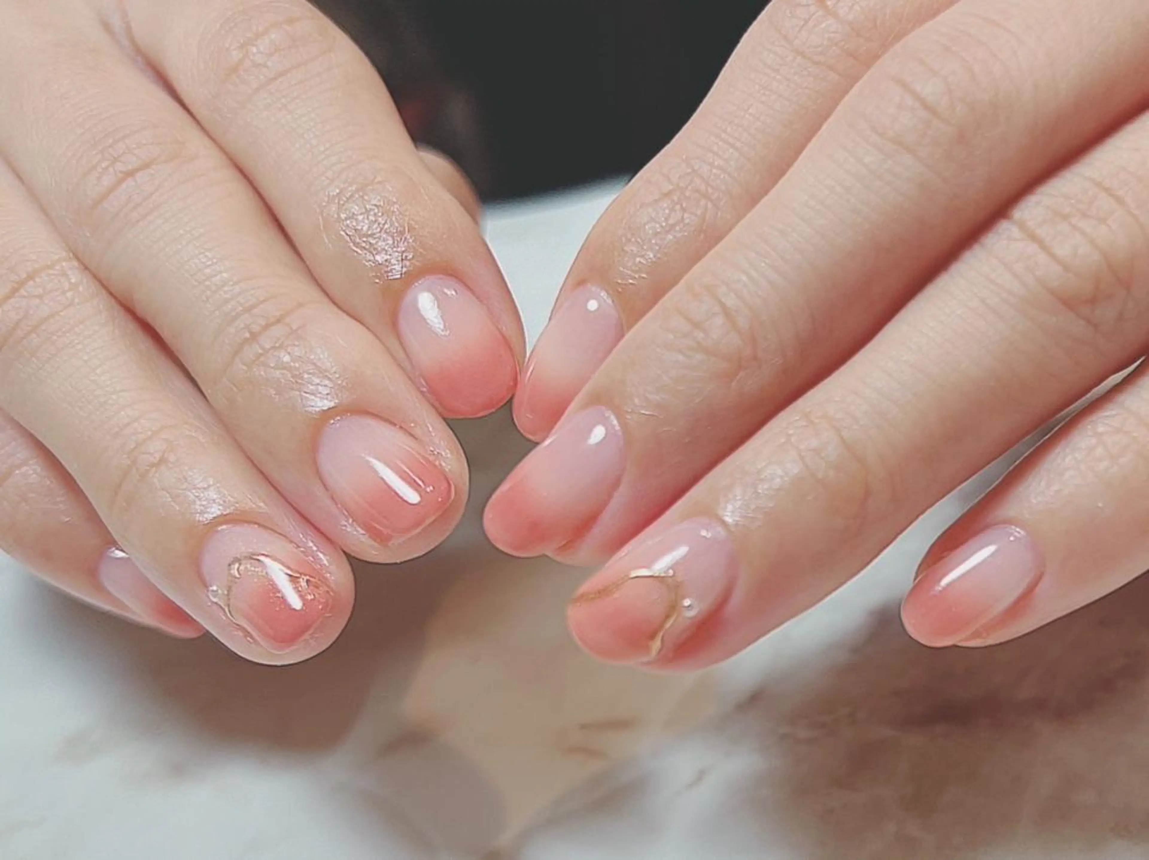 ネイル アートネイル ジェルネイル ニュアンスネイル パラジェル Nailist Honamiのネイルデザイン