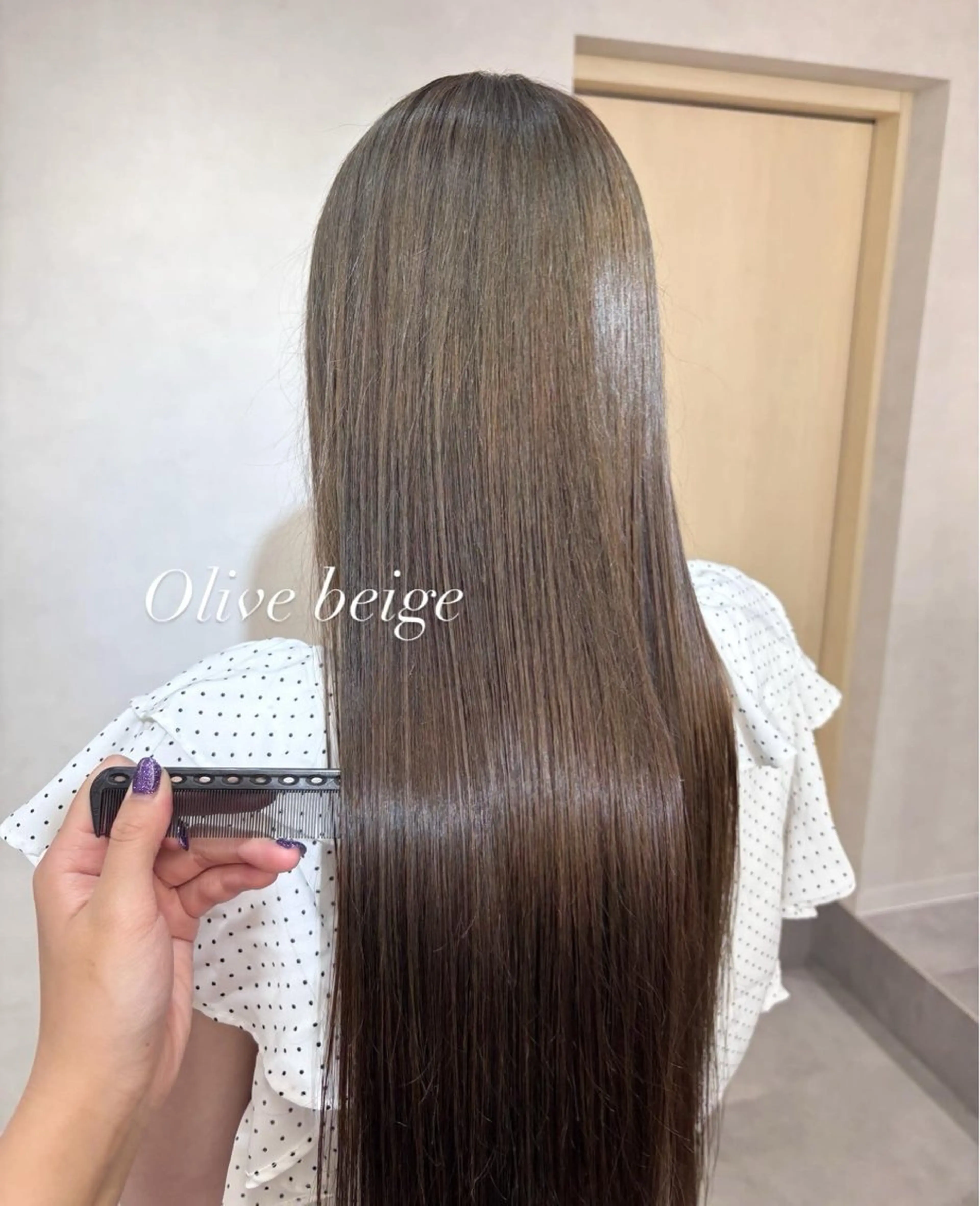 ロング カラー 田中 蓮華のヘアスタイル