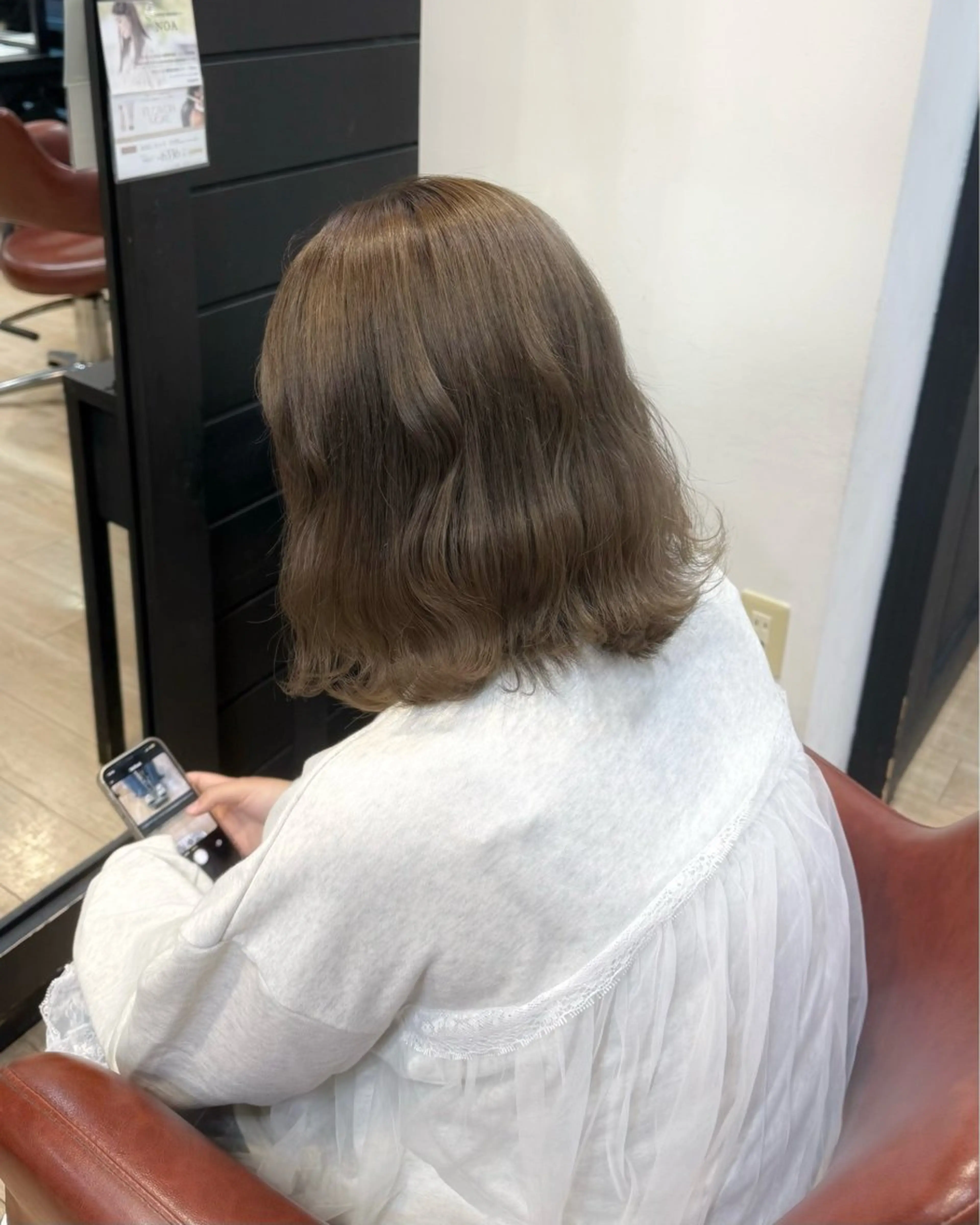 オリーブカラー🫒＋似合わせカット＋1step treatmentの写真