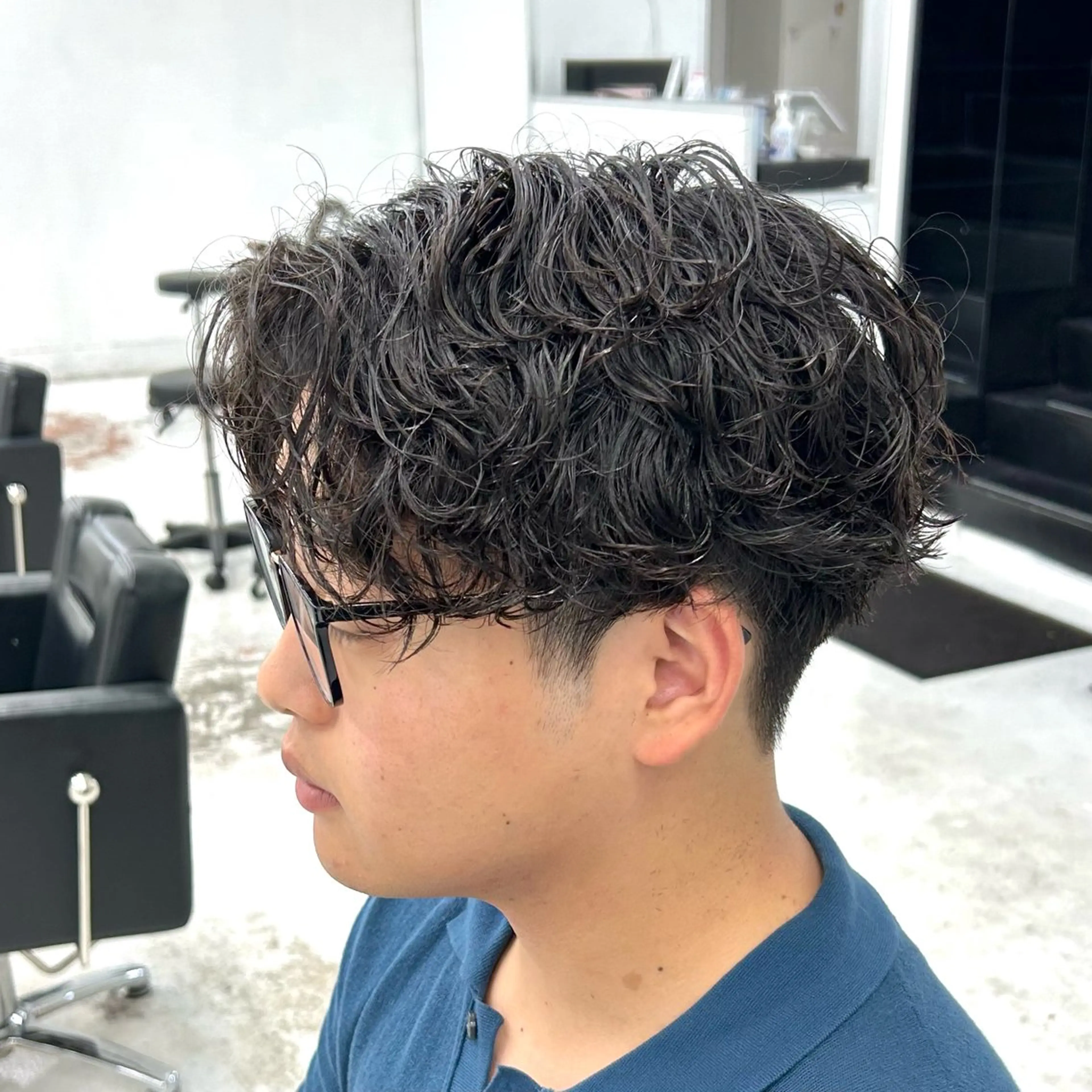 ショート パーマ メンズ メンズパーマ 波巻きパーマ スパイラルパーマ カット パーマ 【メンズパーマ特化】 🍏網中勇喜のヘアスタイル