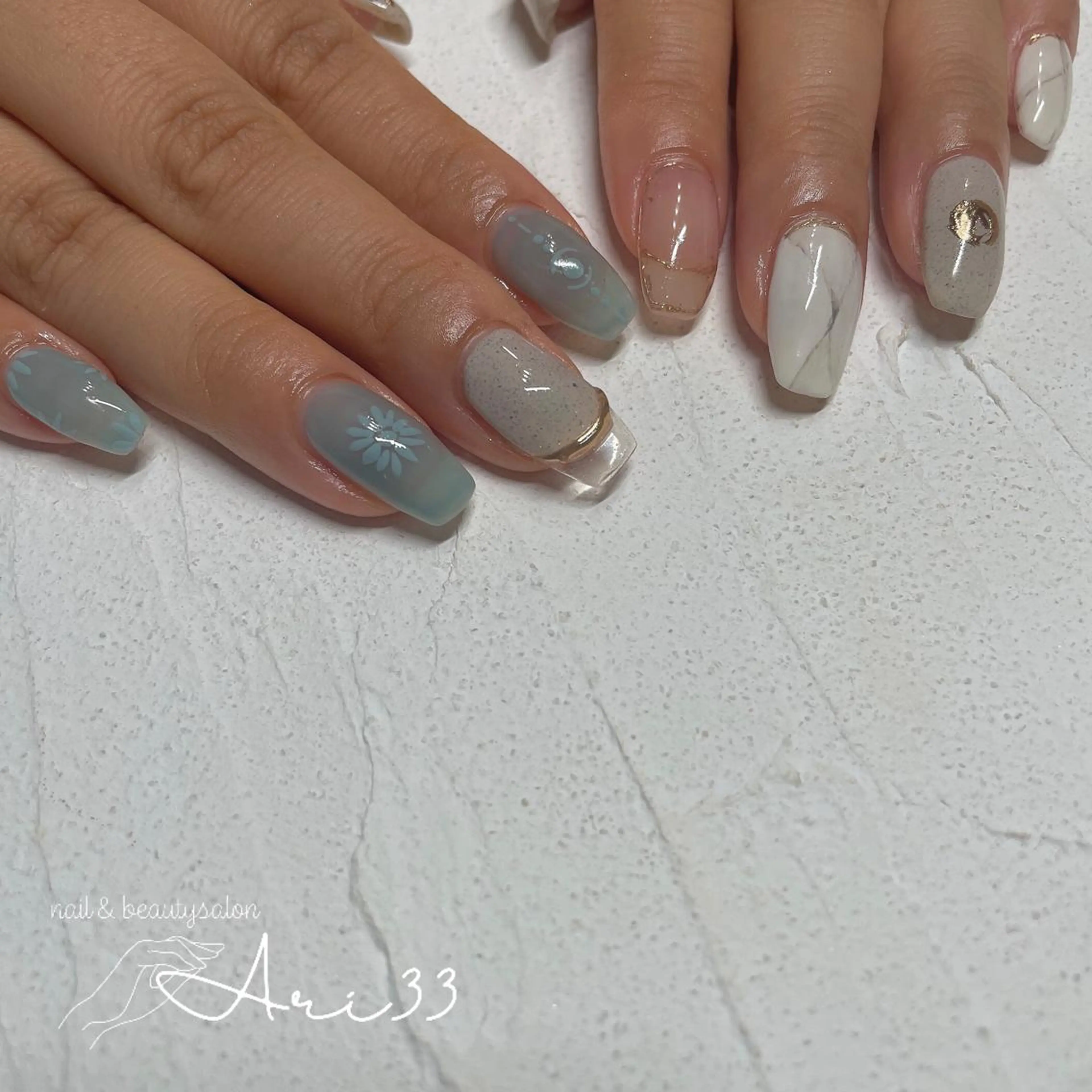 ネイル ハンドネイル プライベートサロン Ari33nailのネイルデザイン