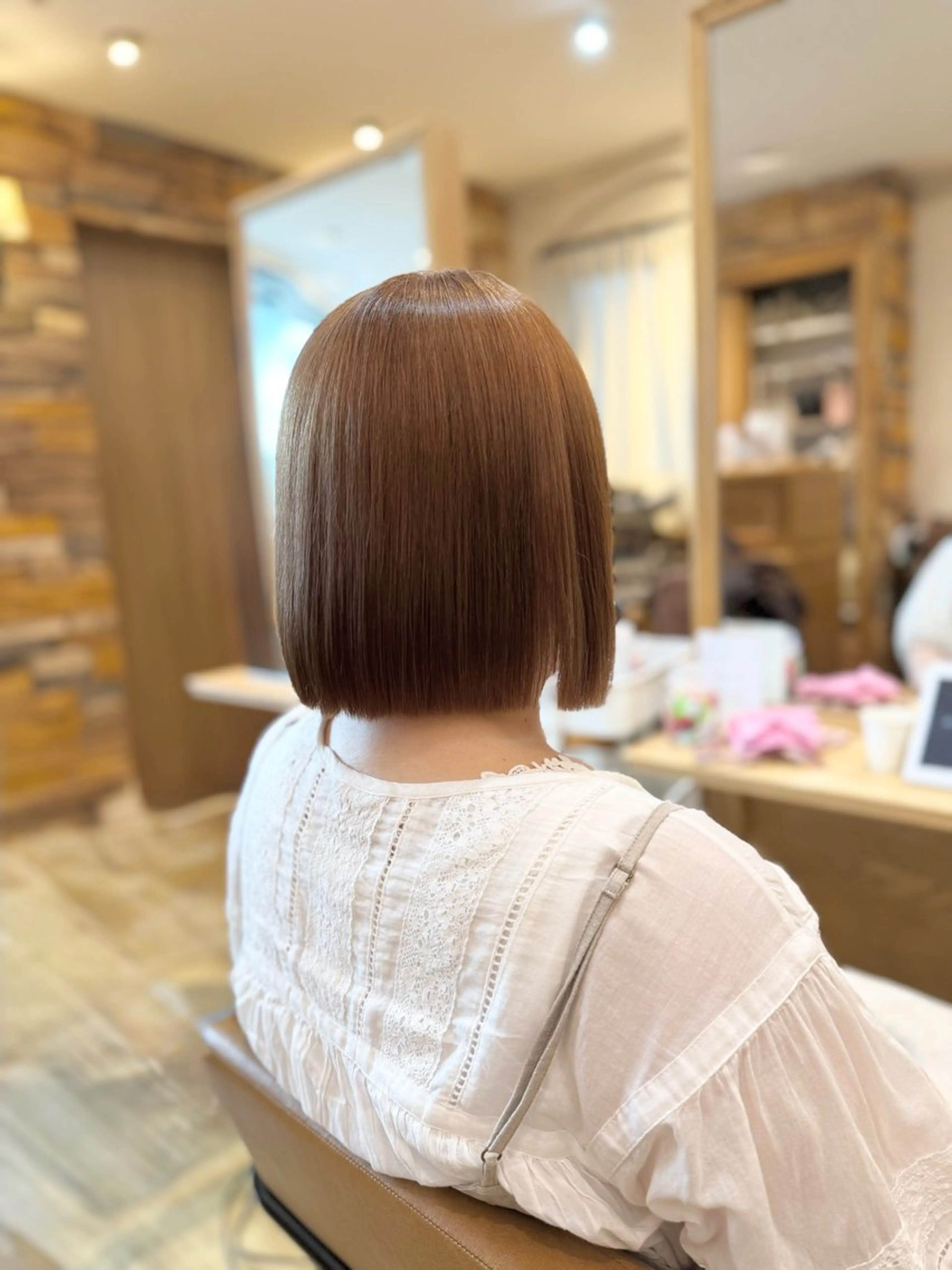 ショート 縮毛矯正 🫧サカモトレナ🫧 新宿三丁目のヘアスタイル