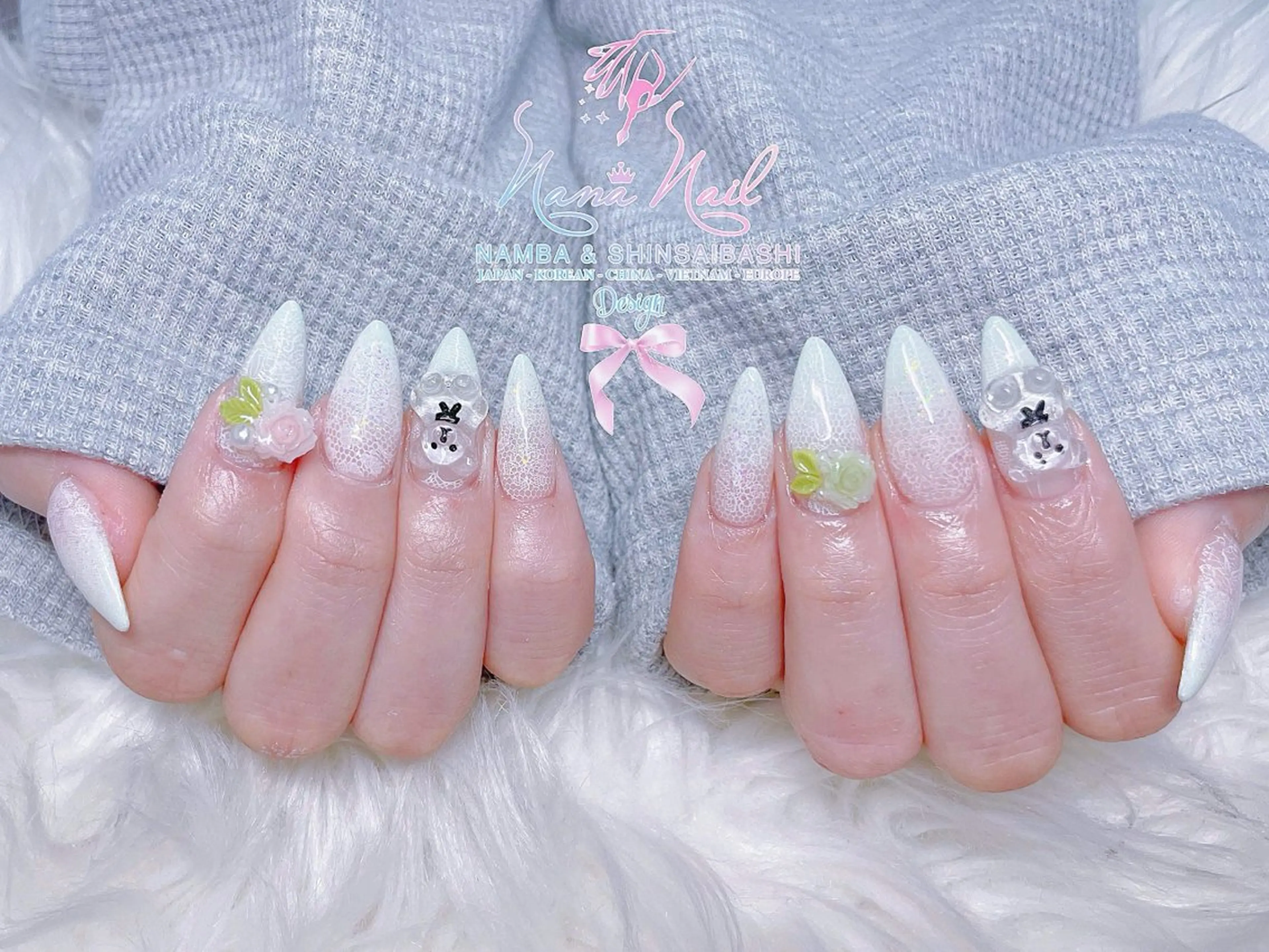 ミディアム ハンドネイル 79Linanailnamba所属・Linanail Nambaのネイルデザイン