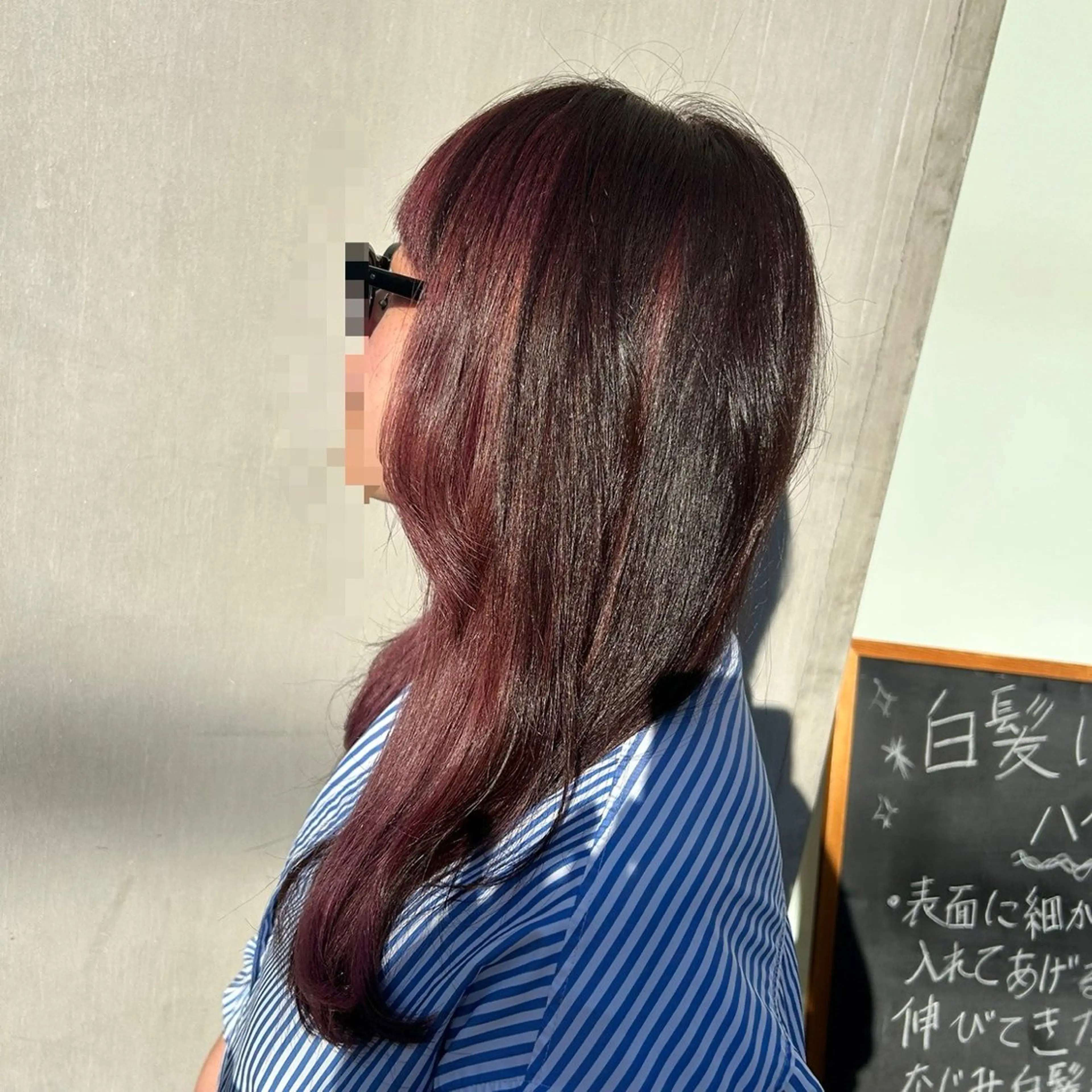 ミディアム カラー カット ヘアカラー トリートメント 若狭 彩花のヘアスタイル