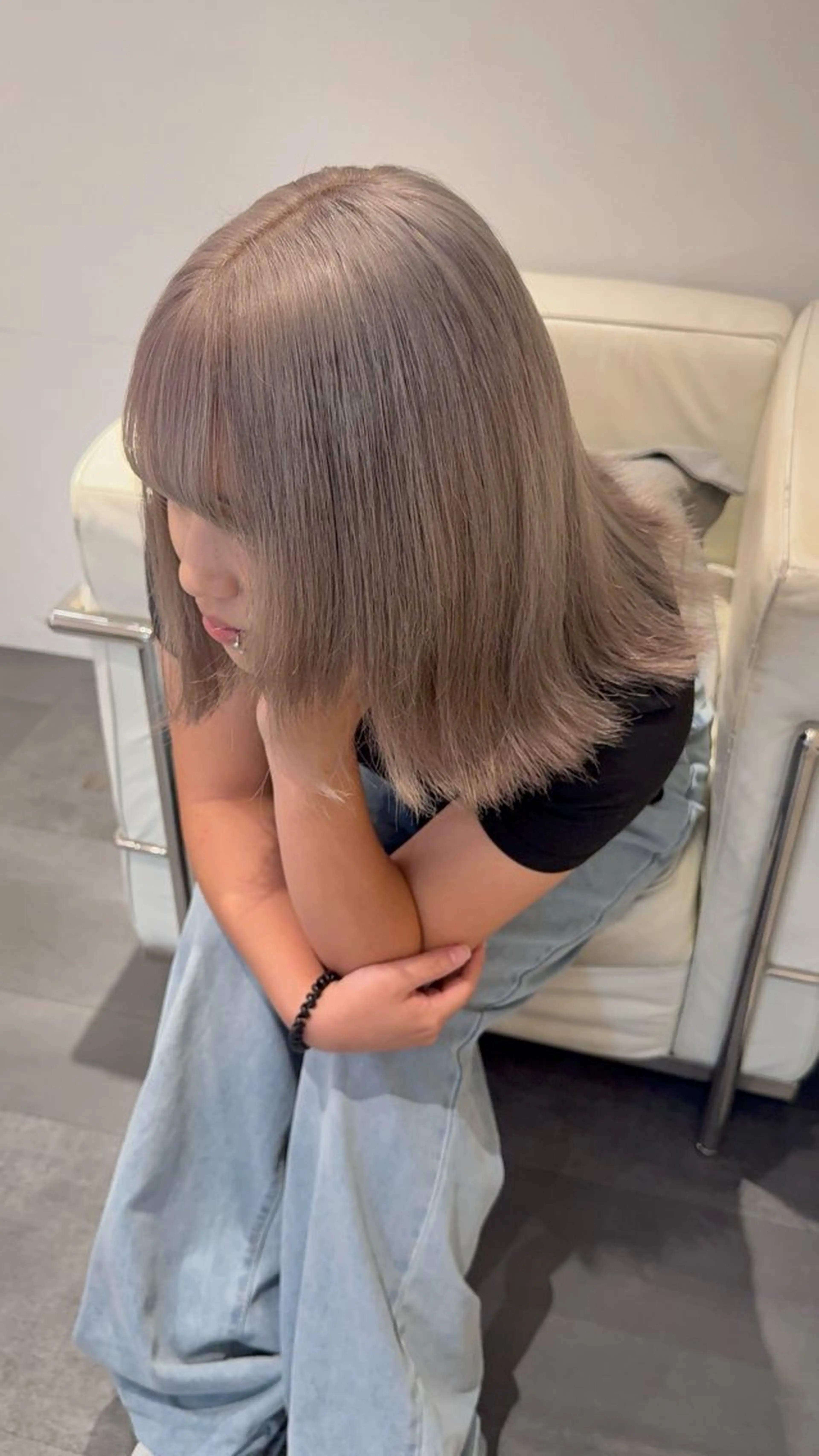 セミロング カラー ヘアカラー Beleza Shibuya所属・ハイトーン美容師 🤍のあ🤍のヘアスタイル