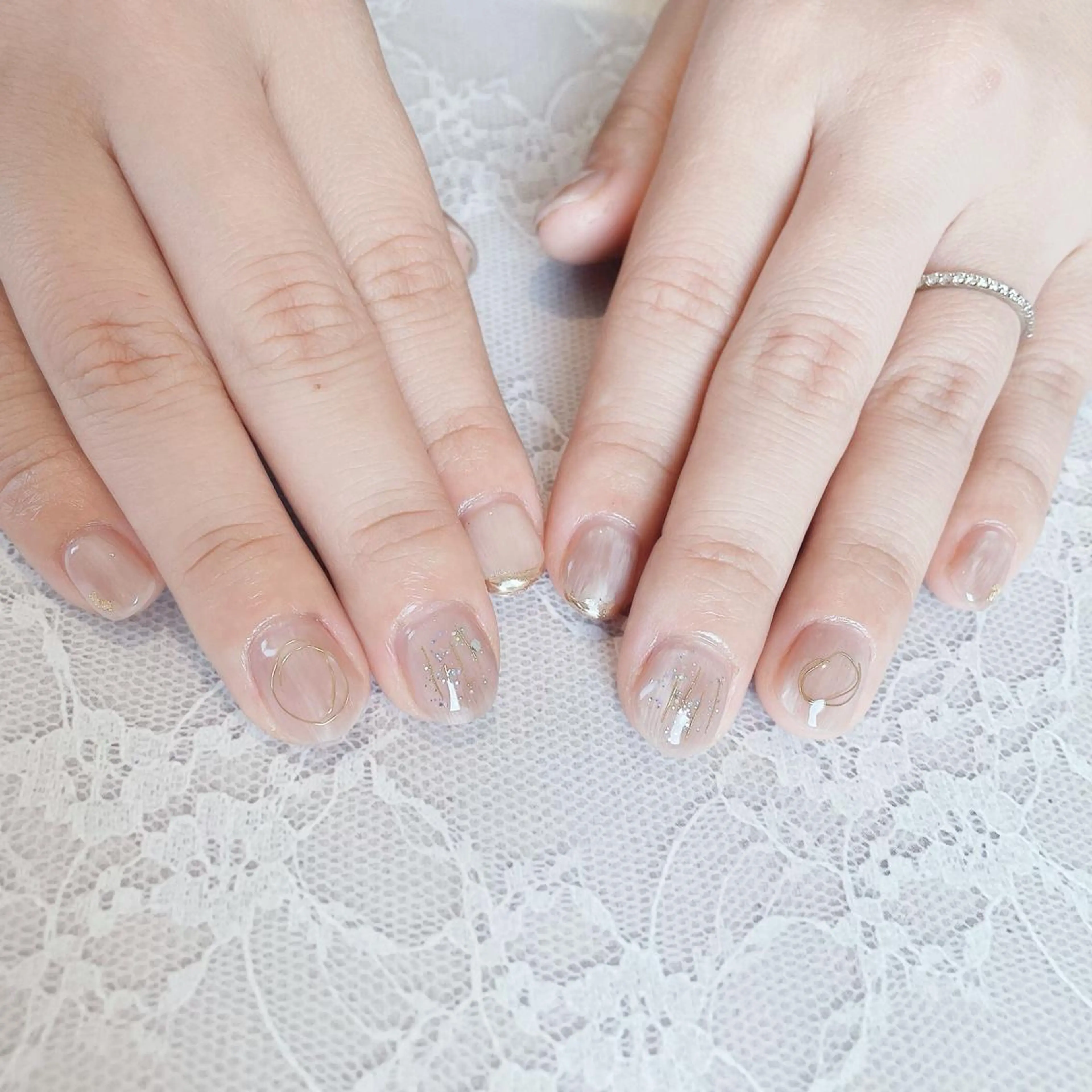 ネイル ニュアンスネイル かんの りなのネイルデザイン