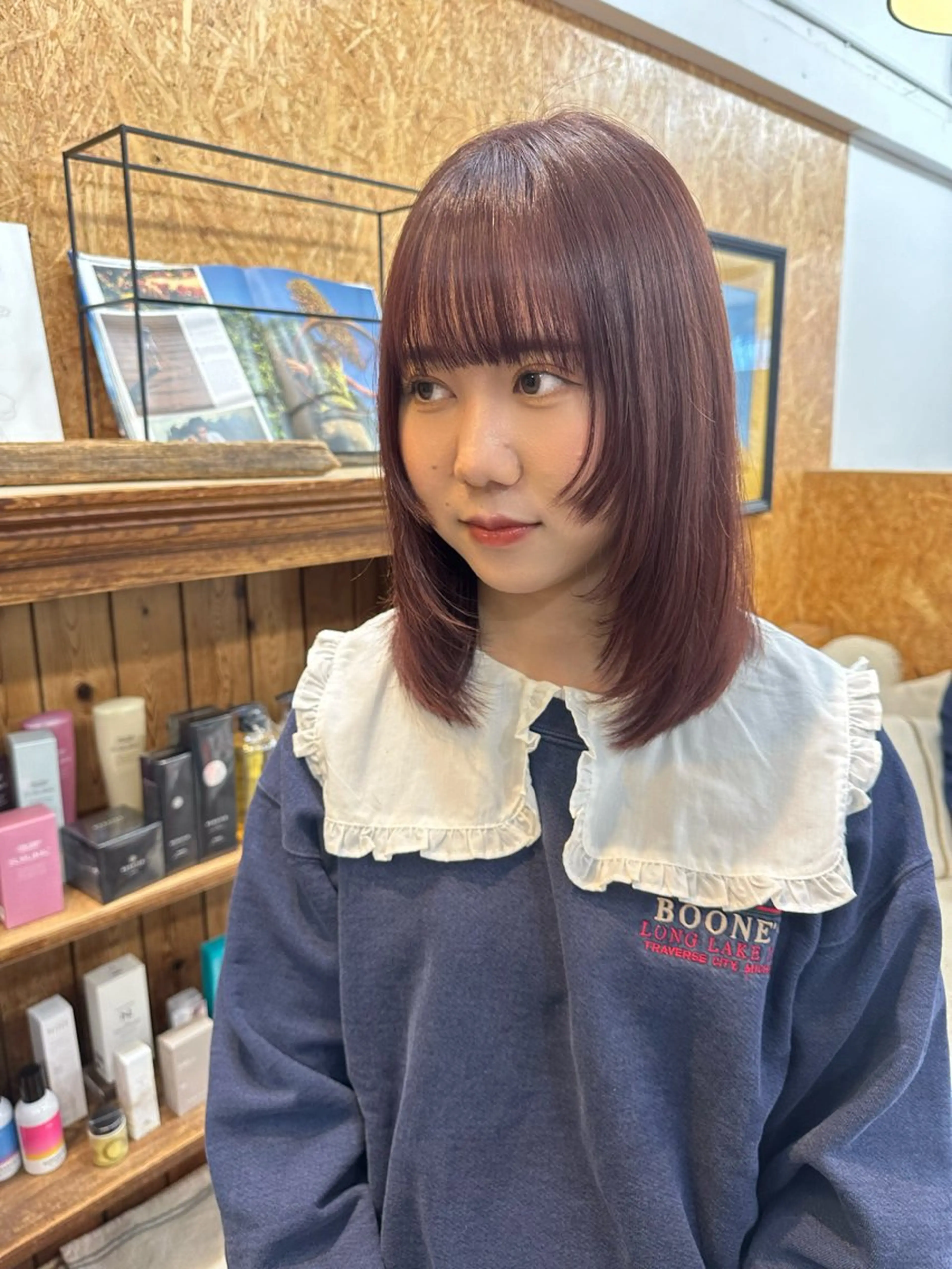 ミディアム カラー 🪭risa 暖色/レイヤー🪭のヘアスタイル