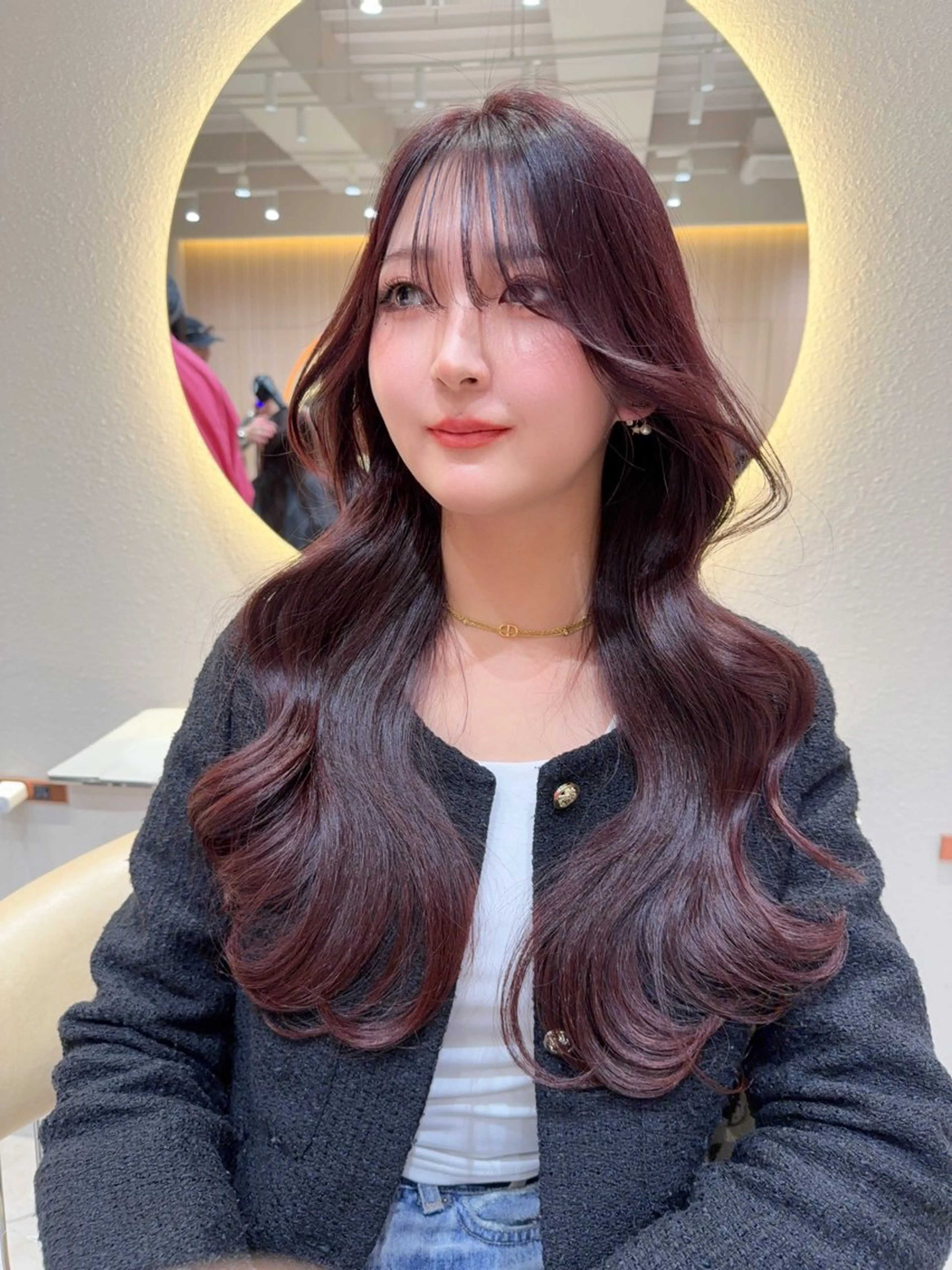 ロング カラー カット ヘアカラー トリートメント レイヤー❣️縮毛矯正 川村利幸のヘアスタイル