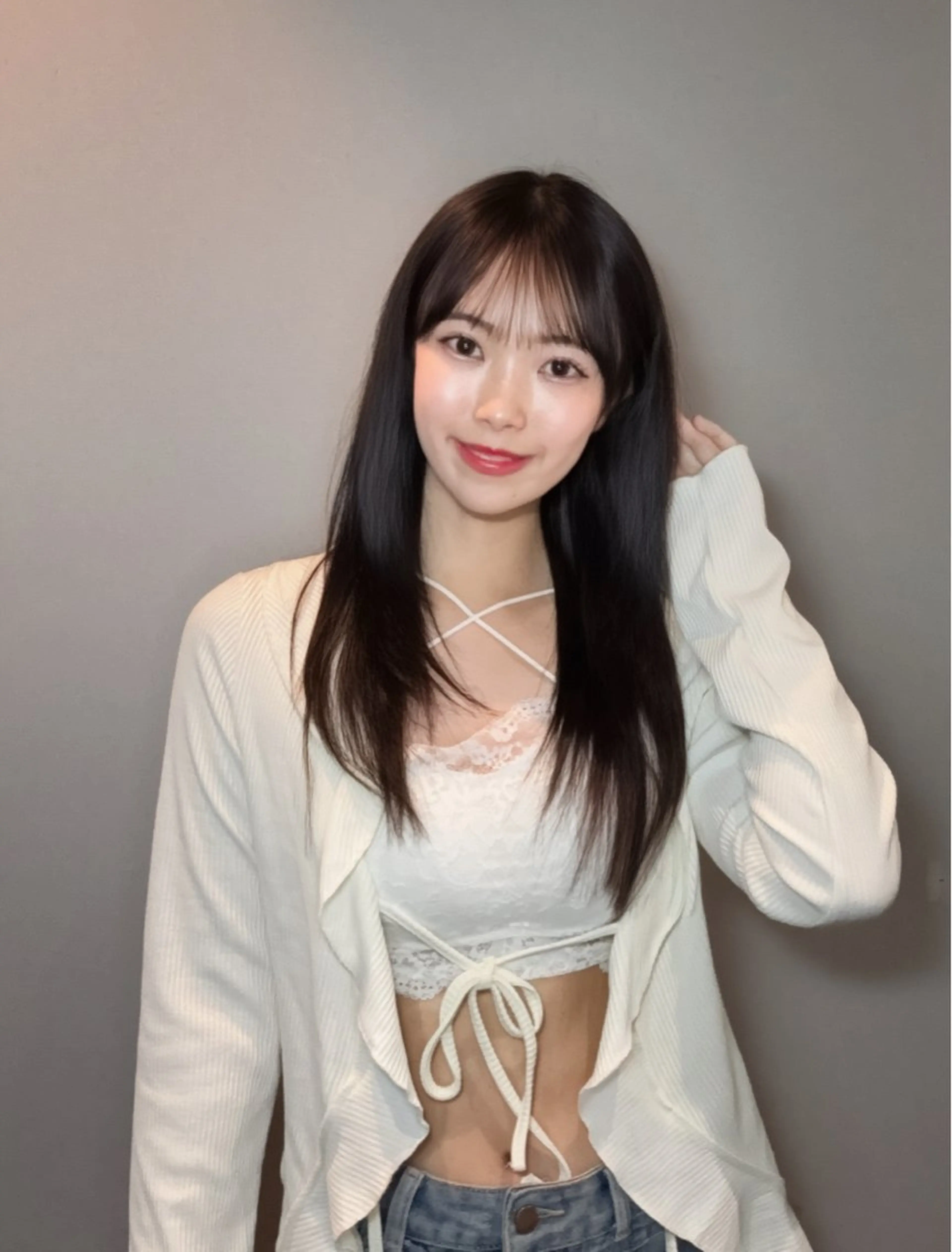 セミロング ヘアカラー トリートメント 髪質改善/shuki 韓国/代表取締役のヘアスタイル