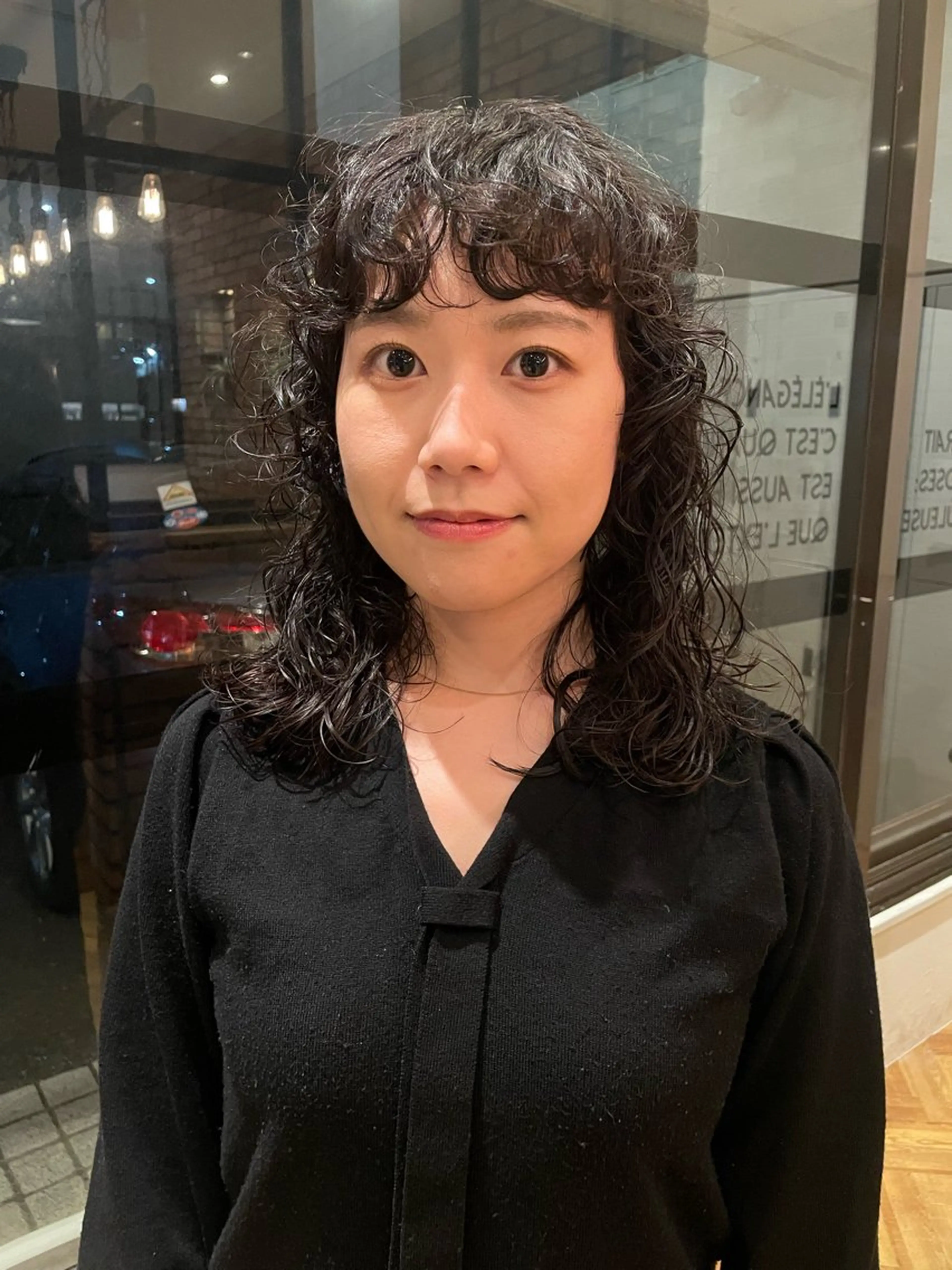 セミロング パーマ カット パーマ GUESTs所属・優音 /YUi/パーマのヘアスタイル