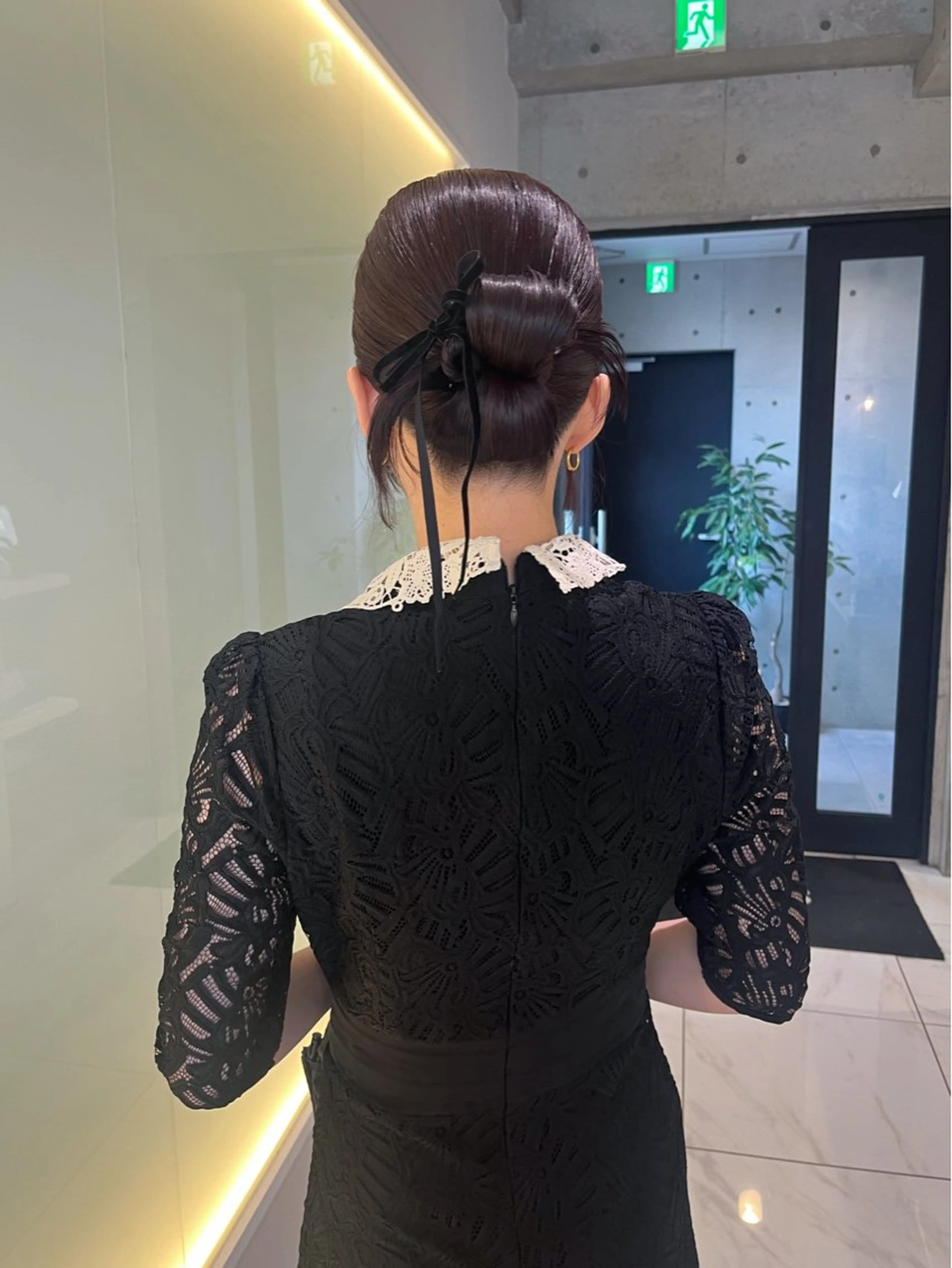 ミディアム ボブ 髪質改善 レイヤーカット ヘアセット 広香🪽ハイトーン/ レイヤー/ヘアセットのヘアスタイル