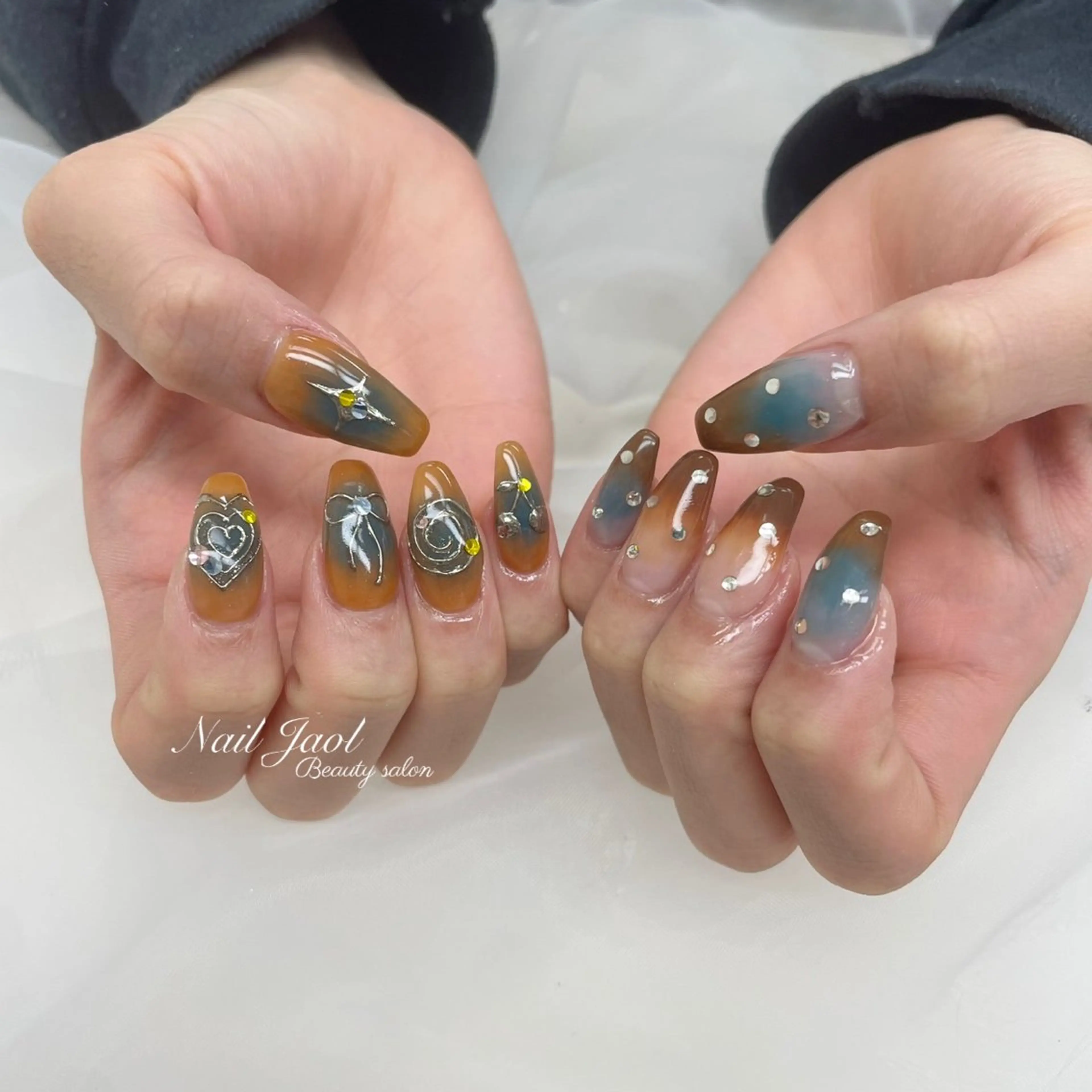 ミディアム 韓国風ヘア ハンドネイル nail jaol池袋店所属・ネイルJaol 池袋のネイルデザイン