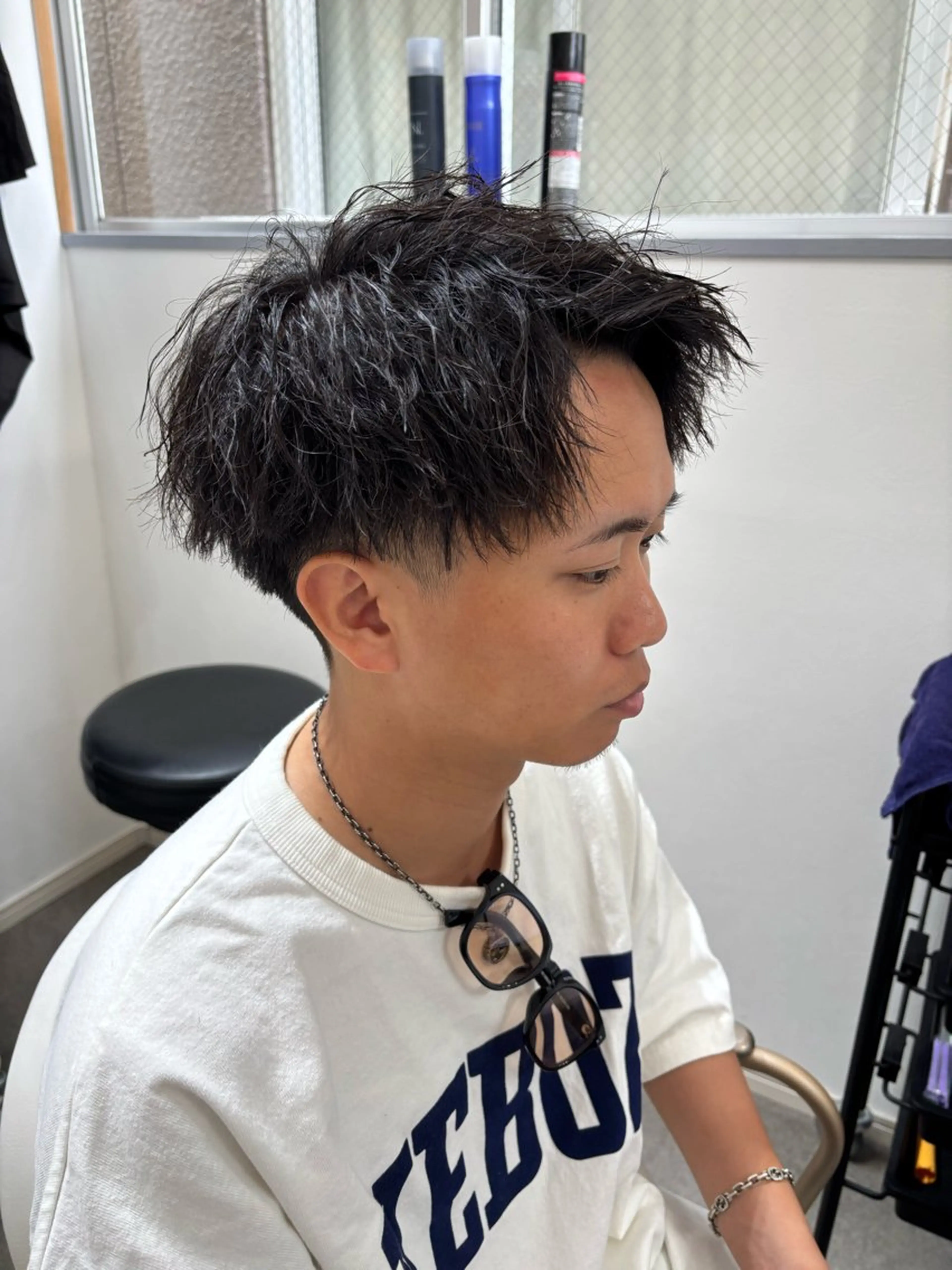 パーマ メンズ カット パーマ 髪質改善美容室bokuno町田店所属・メンズ&髪質改善縮毛 矯正【平山🔥拓哉】のヘアスタイル