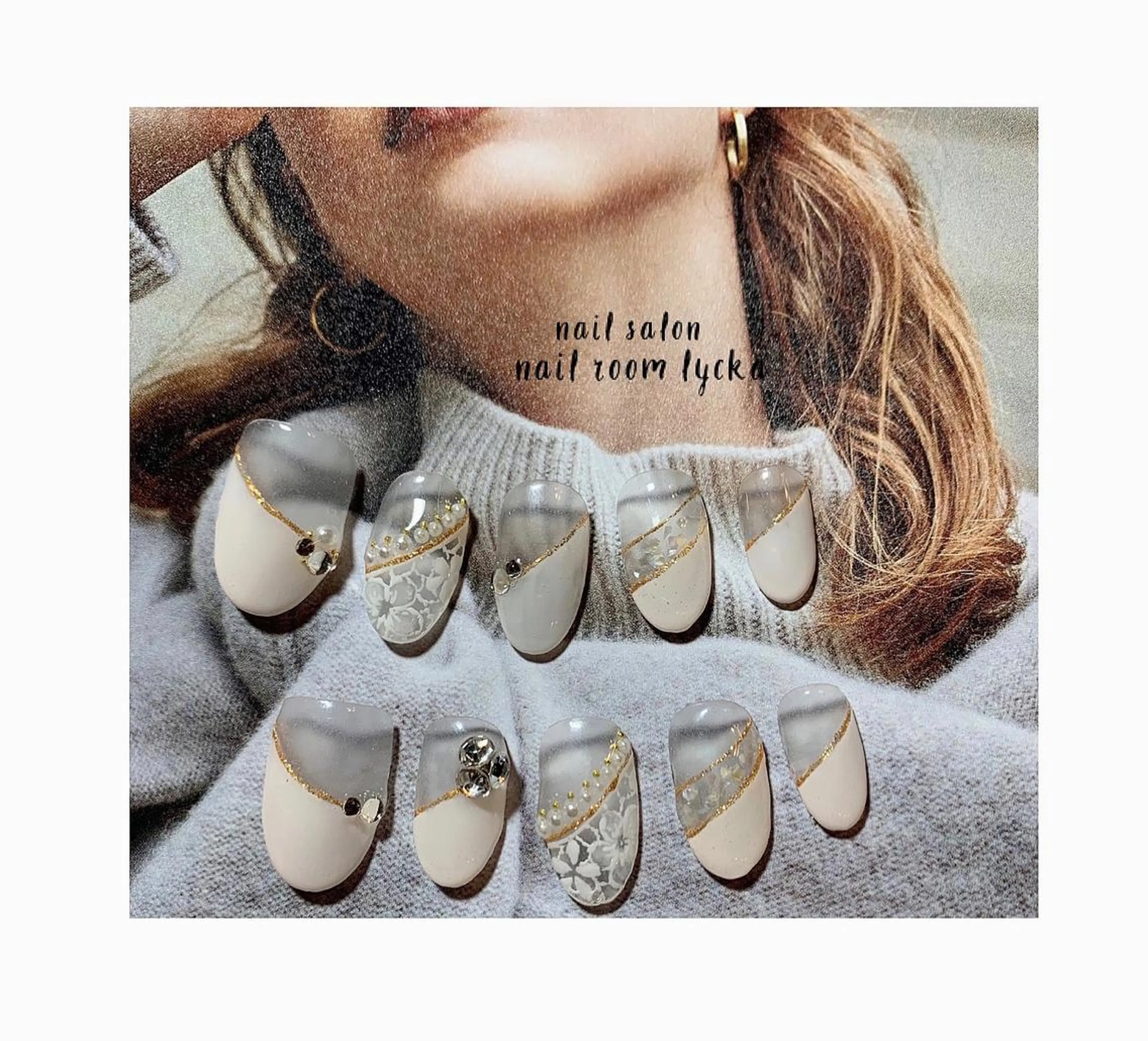 ネイル ジェルネイル パラジェル 冬ネイル ﾈｲﾙﾙｰﾑﾘｯｶ 𝐦𝐚𝐲𝐮のネイルデザイン