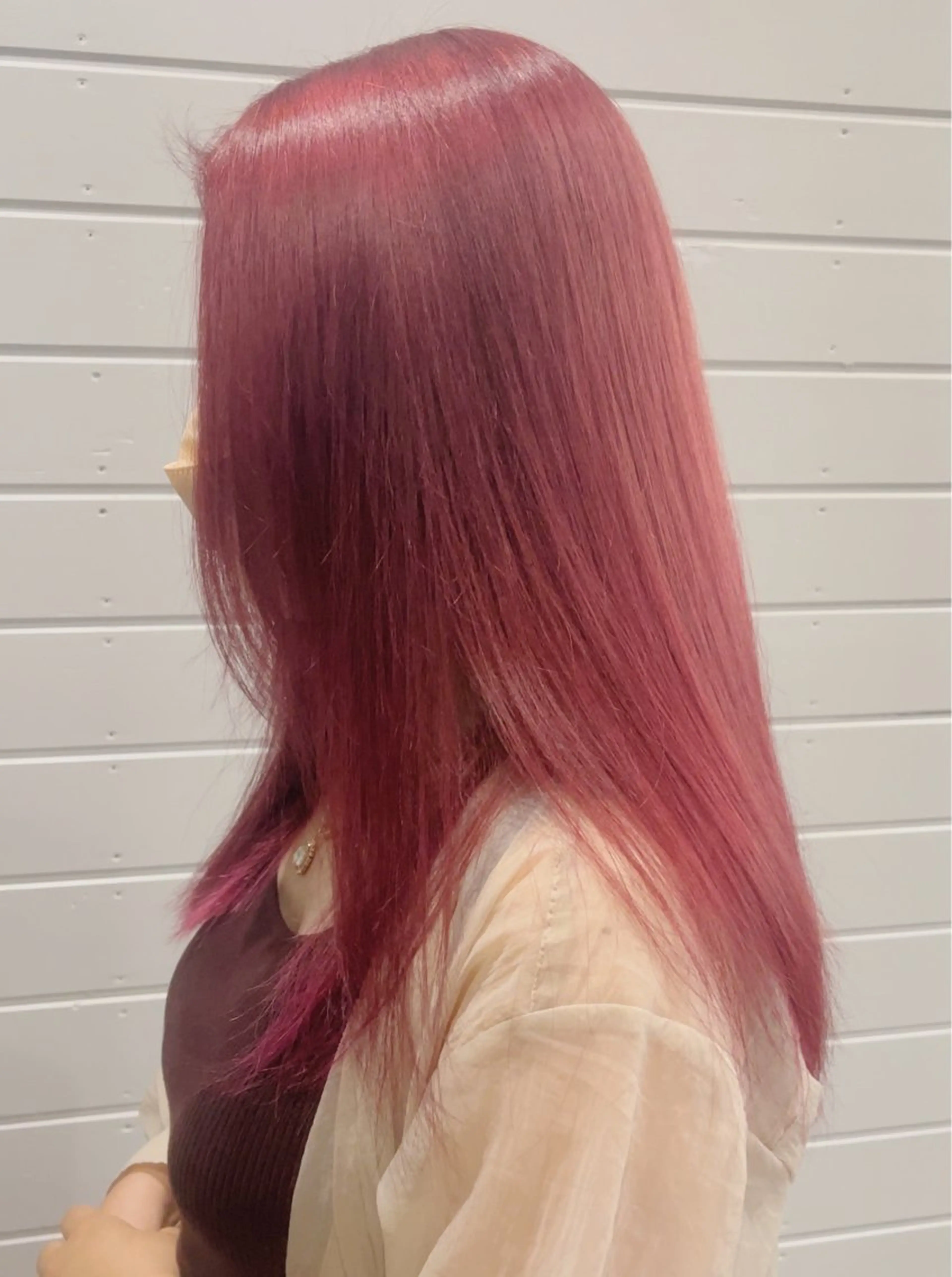 セミロング カラー ヘアカラー mana/メンズ/ ヘアセット/ブリーチのヘアスタイル