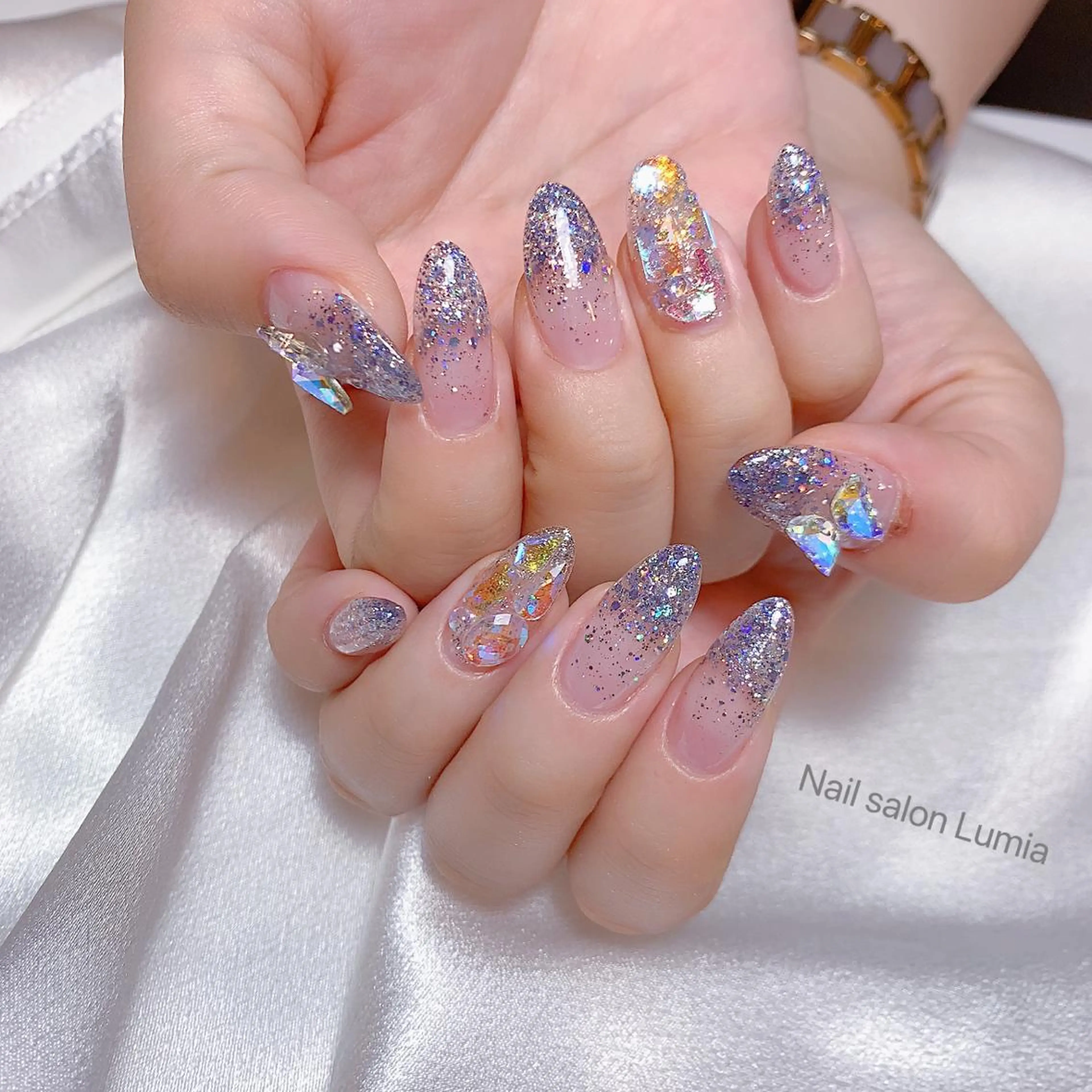 ネイル アートネイル ワンカラーネイル ネイルチップ ネイルサロン ルミア Lumia 店長のネイルデザイン