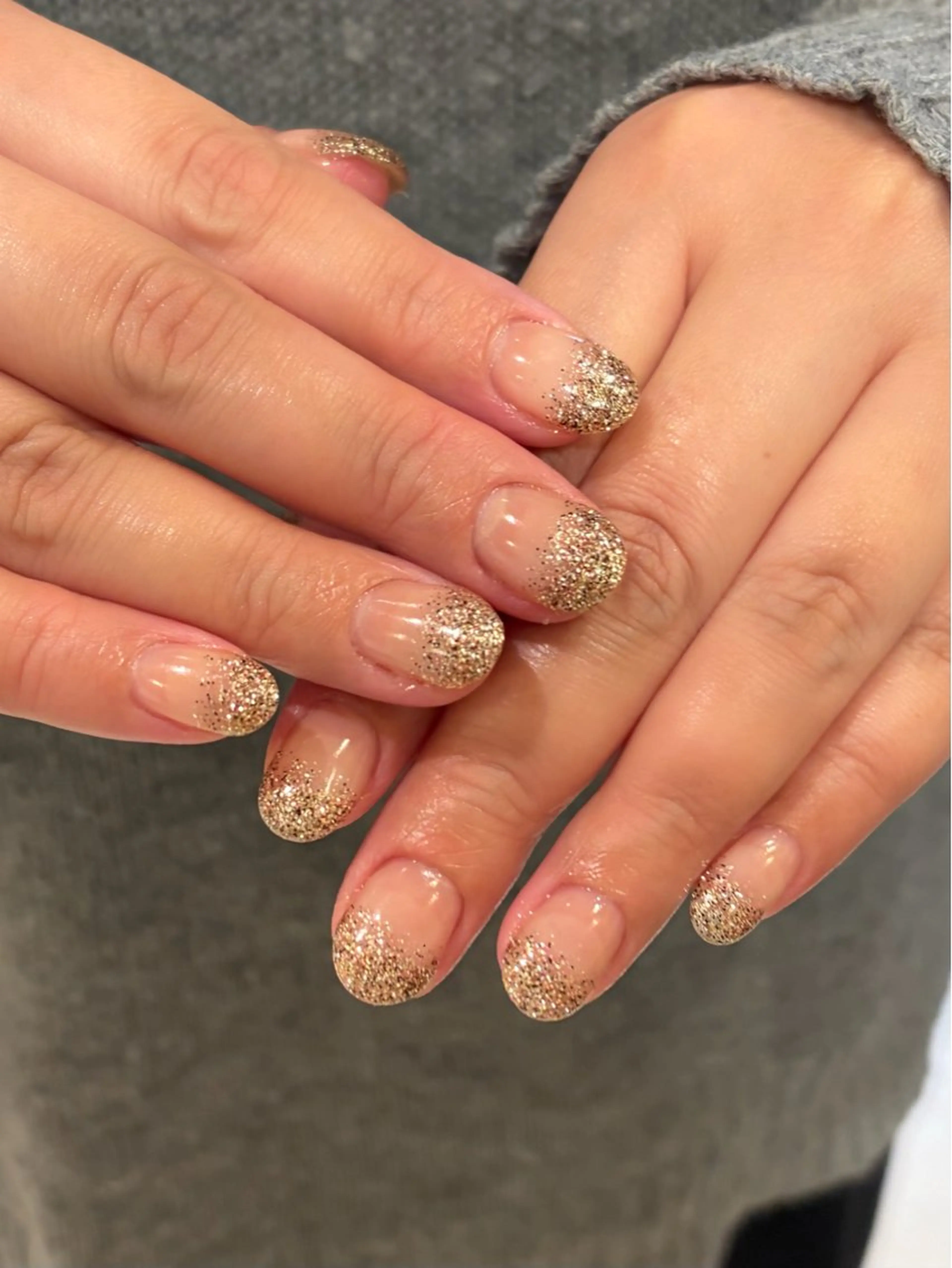 ネイル グラデーション ラメ(グリッター) ラメグラデーション ハンドネイル salon madre Sakiのネイルデザイン