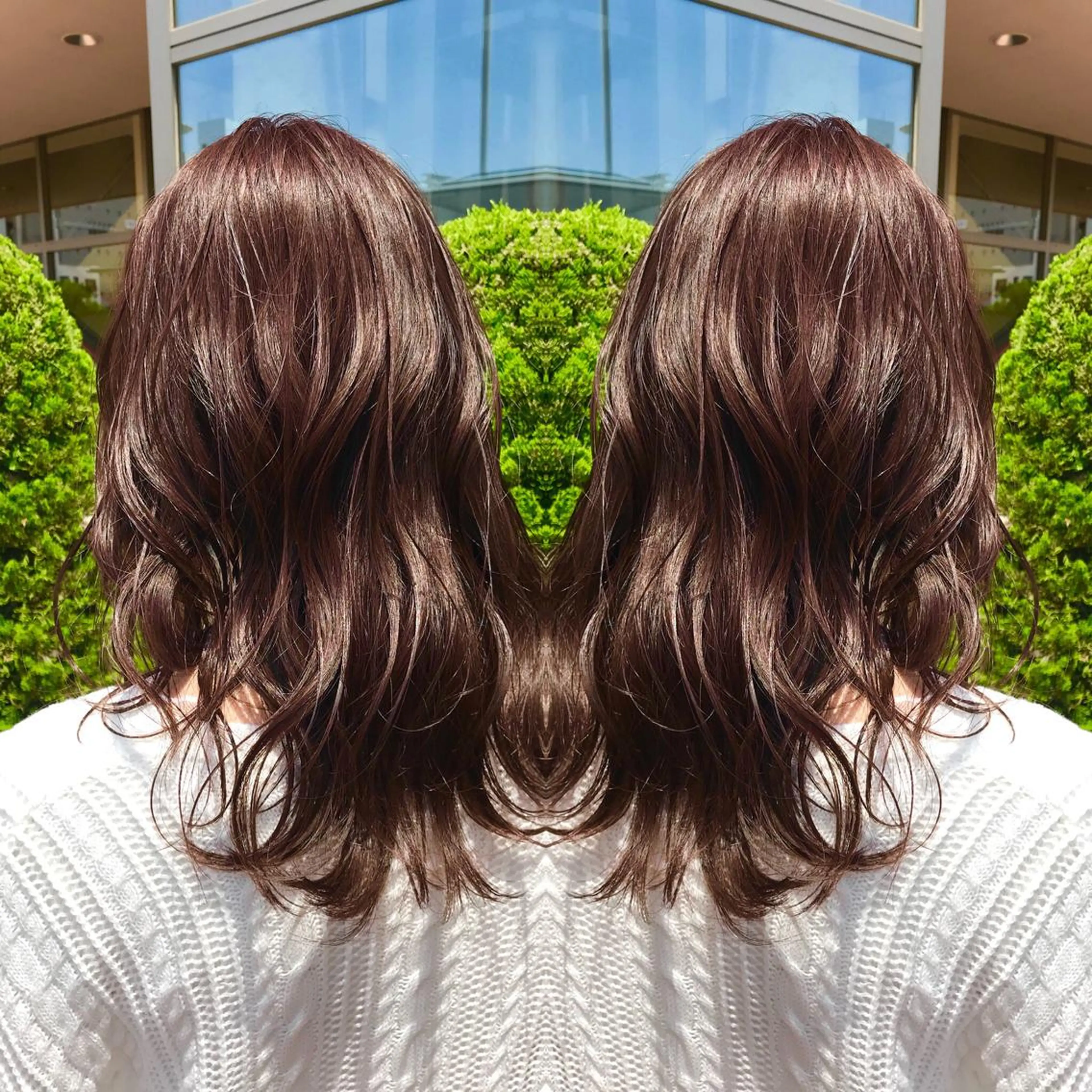 セミロング カット ヘアカラー slow所属・名取 純平のヘアスタイル