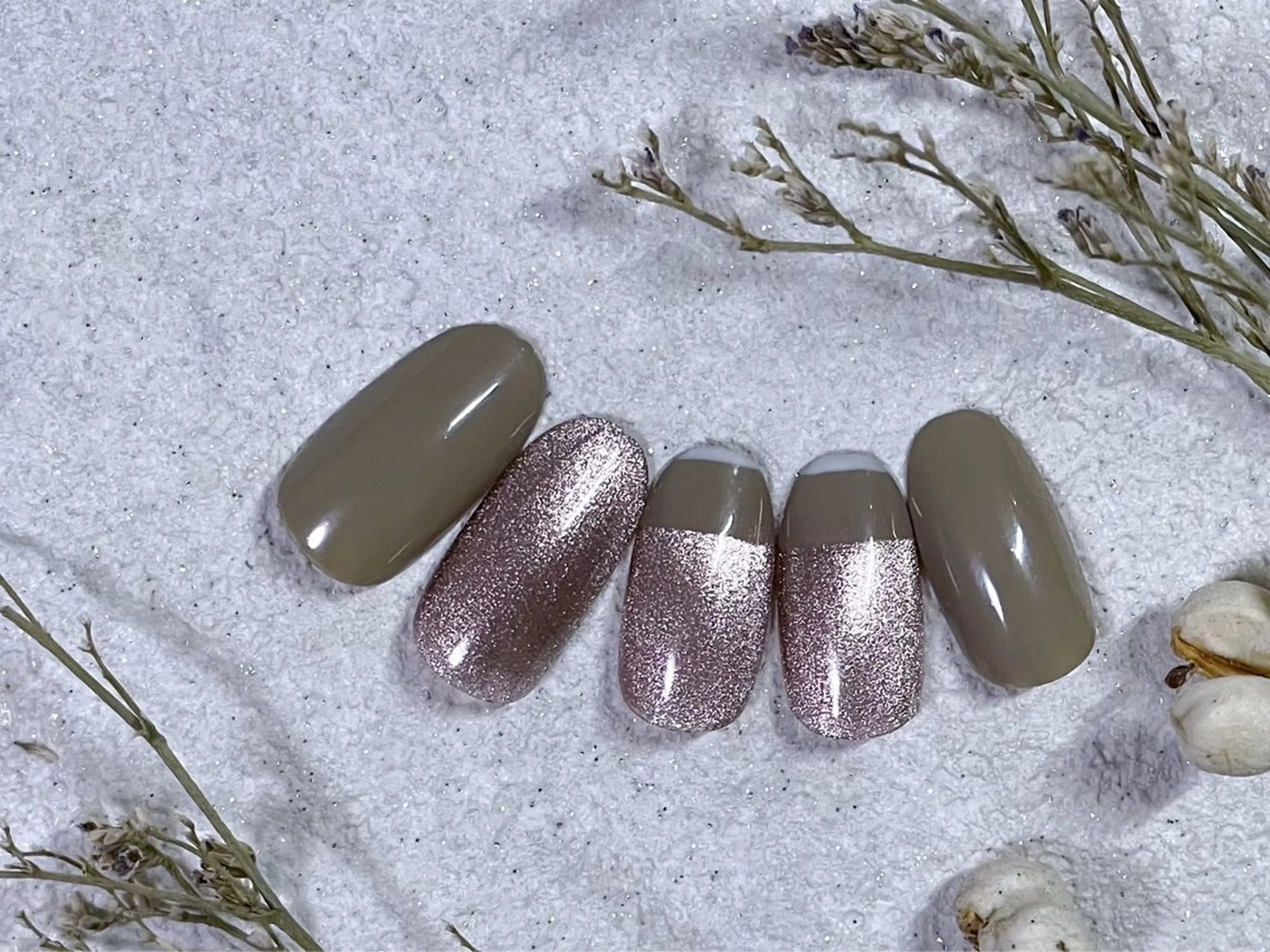 ネイル オーロラネイル フットネイル フレンチネイル ジェルネイル 韓国ネイル ハンドネイル kiki nail 二子玉川のネイルデザイン