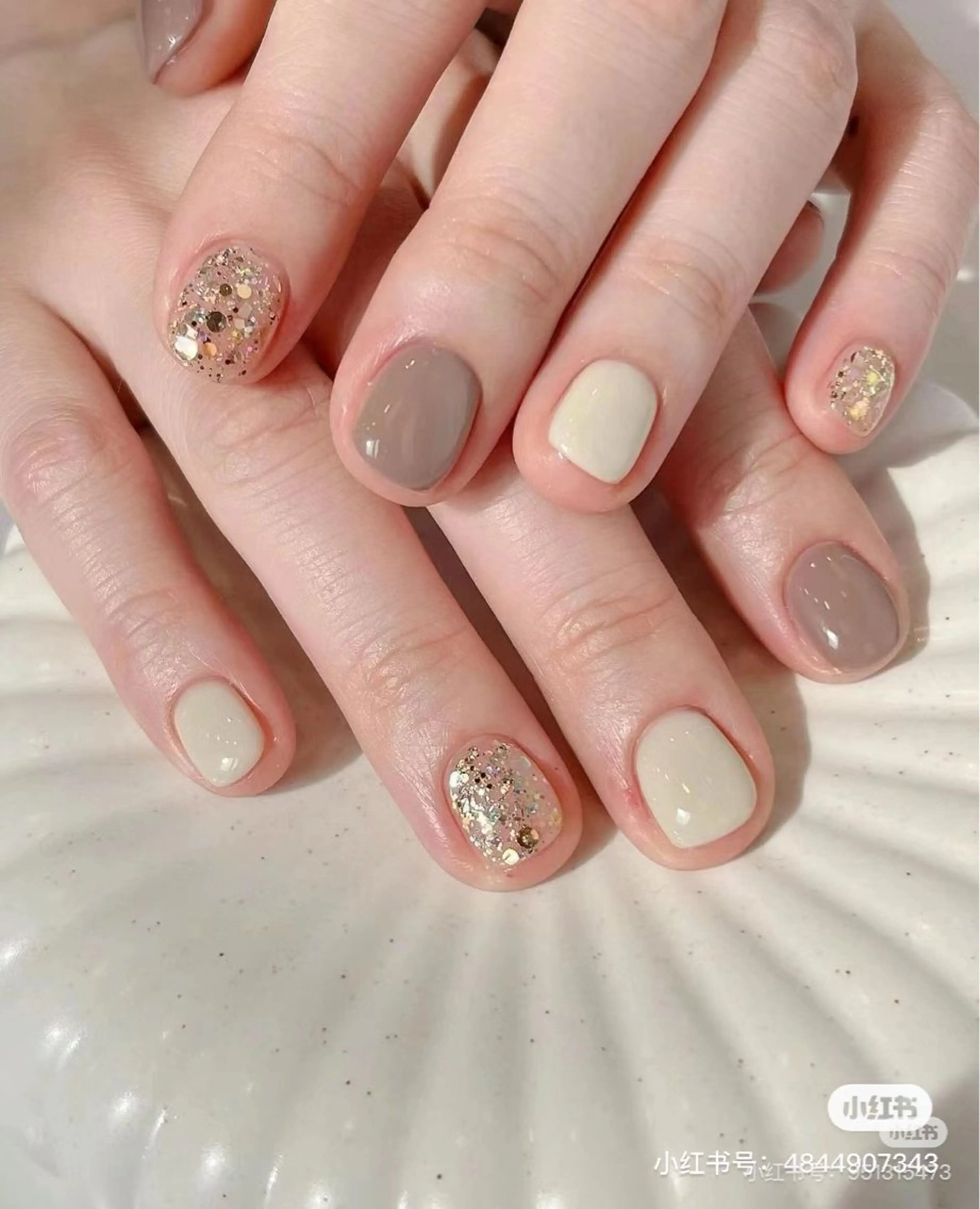 ネイル 持ち込み 冬ネイル ハンドネイル H&Bsalon カイのネイルデザイン