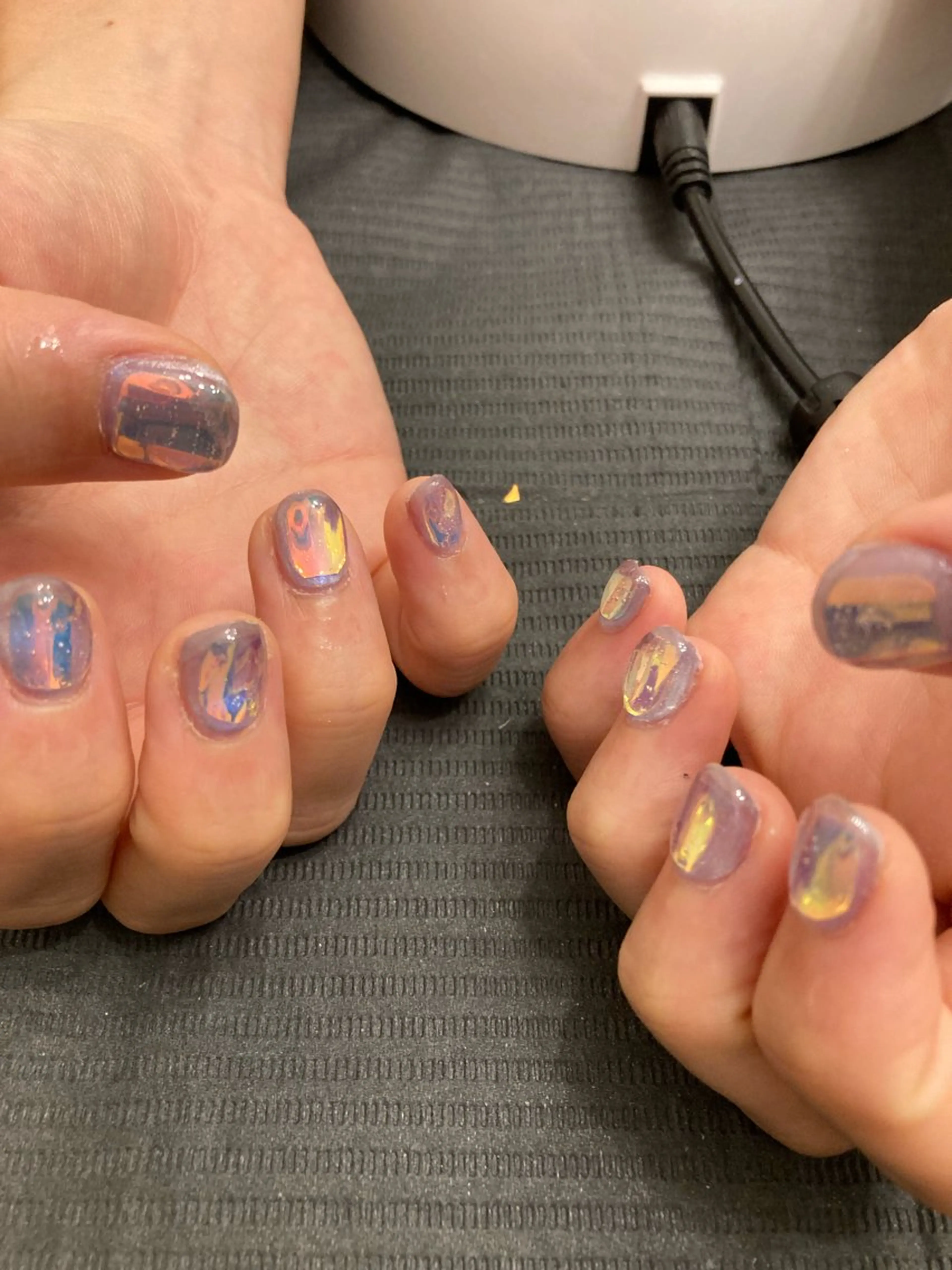 ネイル オーロラネイル ハンドネイル ハンドケア 爪の絵描き屋　ミテネイル所属・爪の絵描き屋 ミテネイルのネイルデザイン