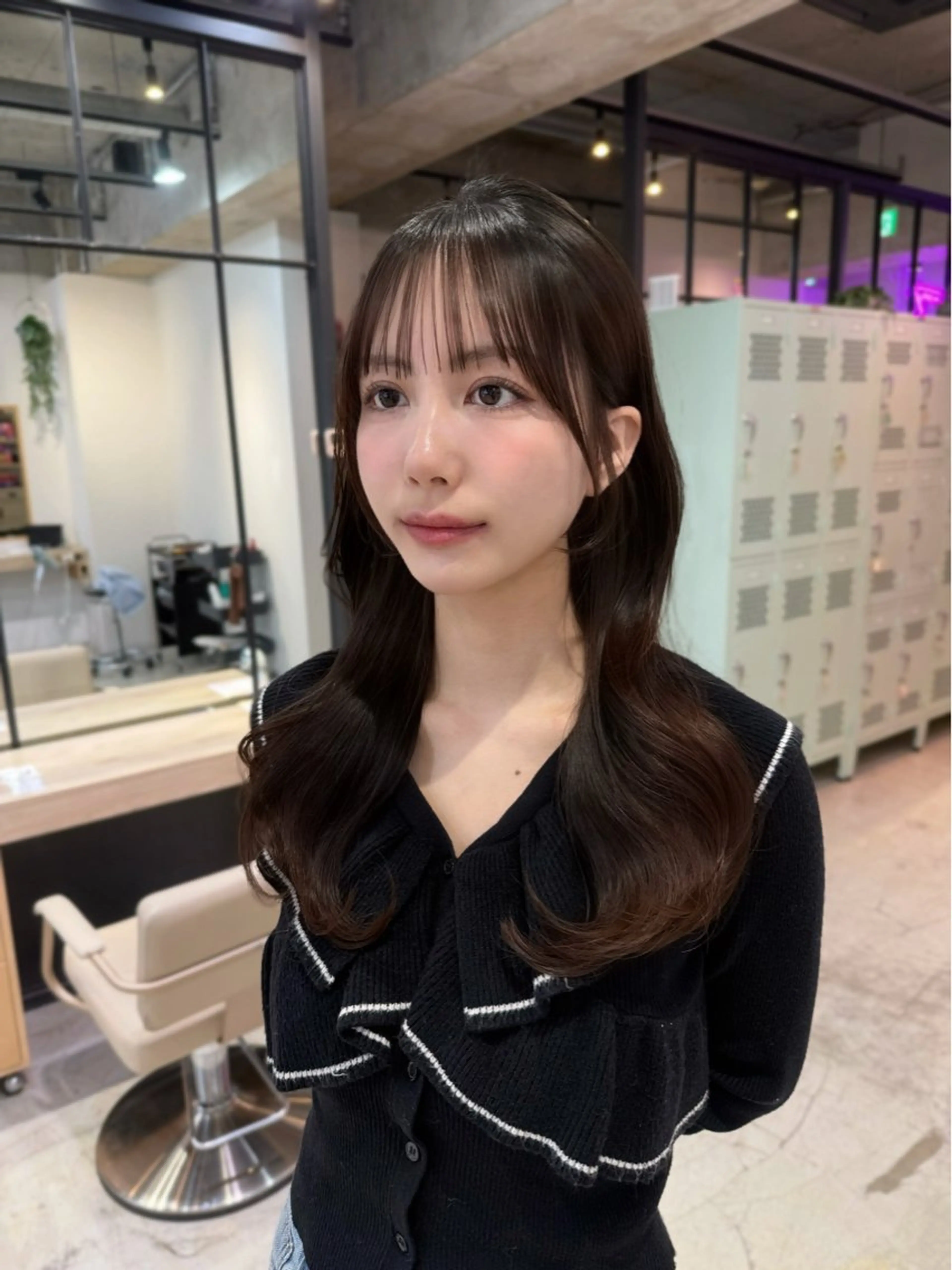 ロング カット トリートメント 𝐑𝐮𝐧𝐚 🩵のヘアスタイル