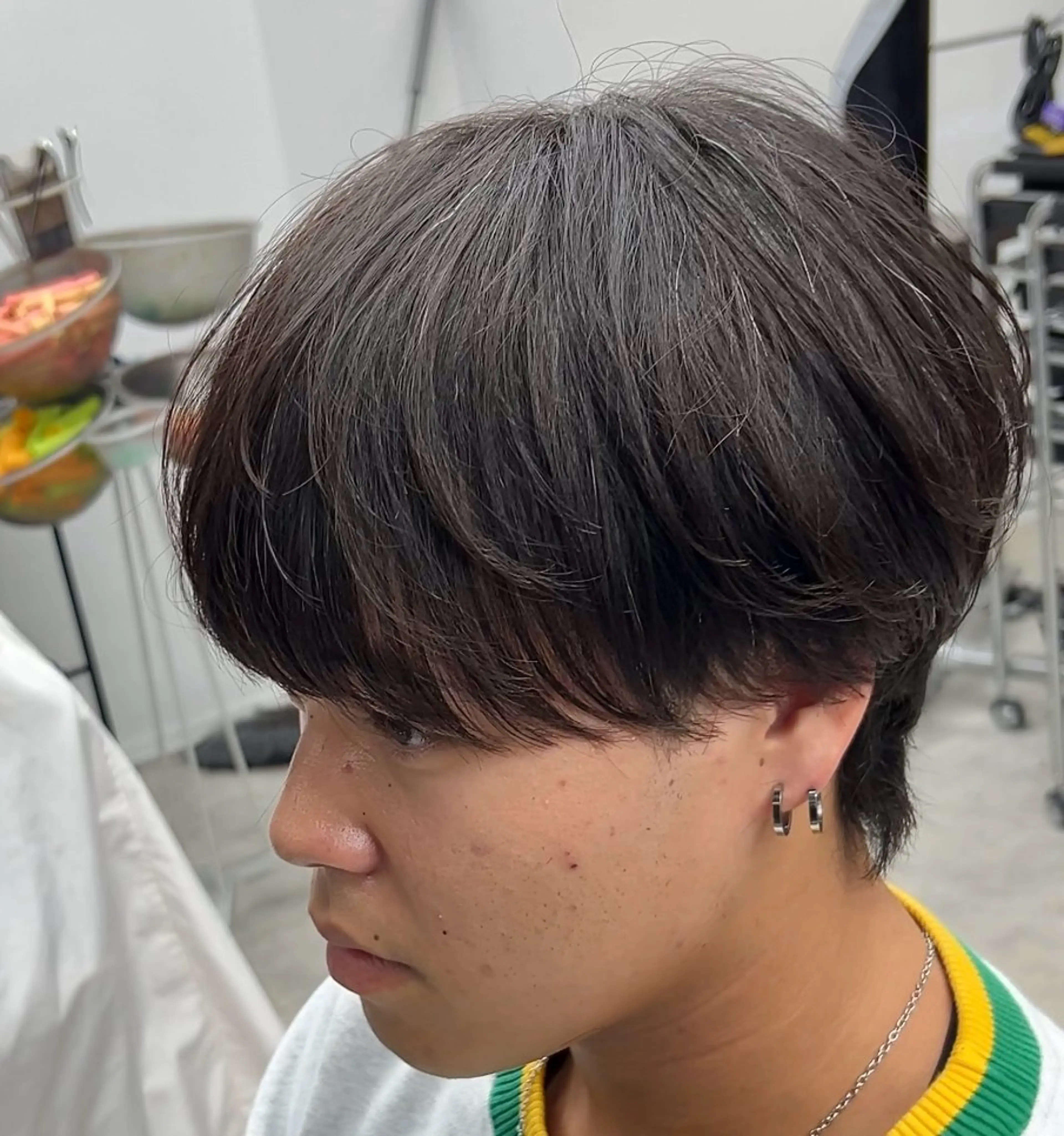 ショート パーマ メンズ 縮毛矯正 カット 縮毛矯正 メンズパーマ/ 新潟駅/佐藤裕のヘアスタイル