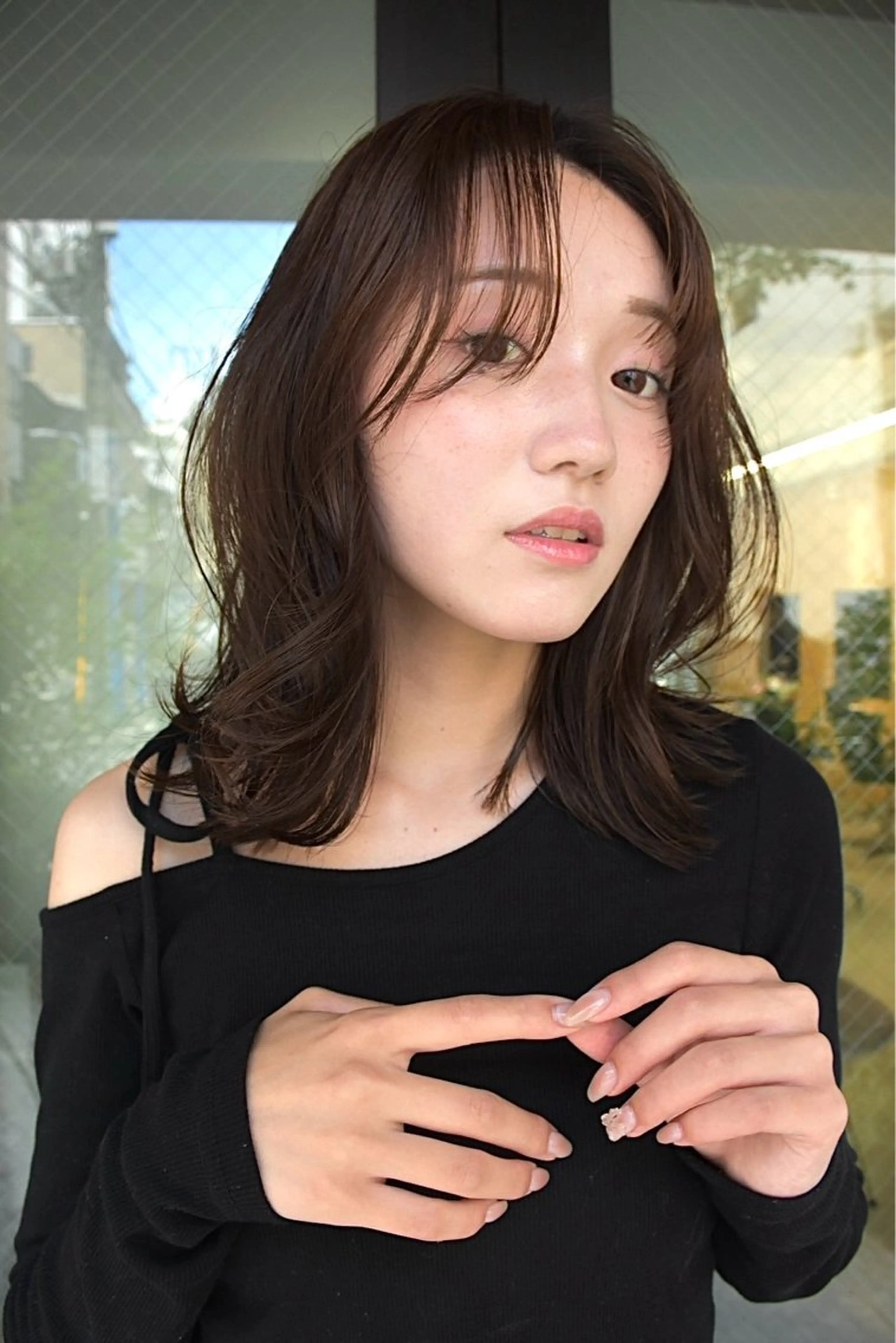 ミディアム green上野所属・Haruto /ナチュラル艶カラーのヘアスタイル