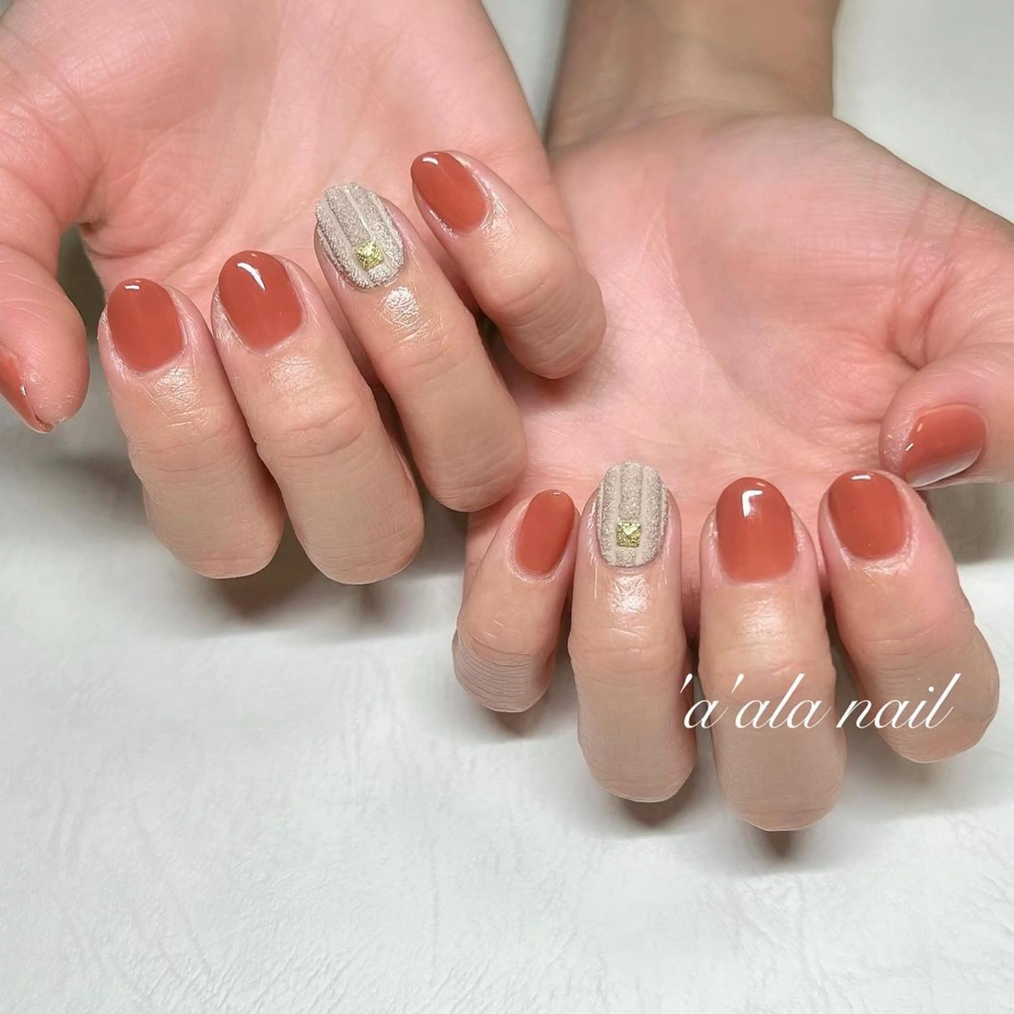 ネイル アートネイル ワンカラーネイル 'a'ala nailのネイルデザイン