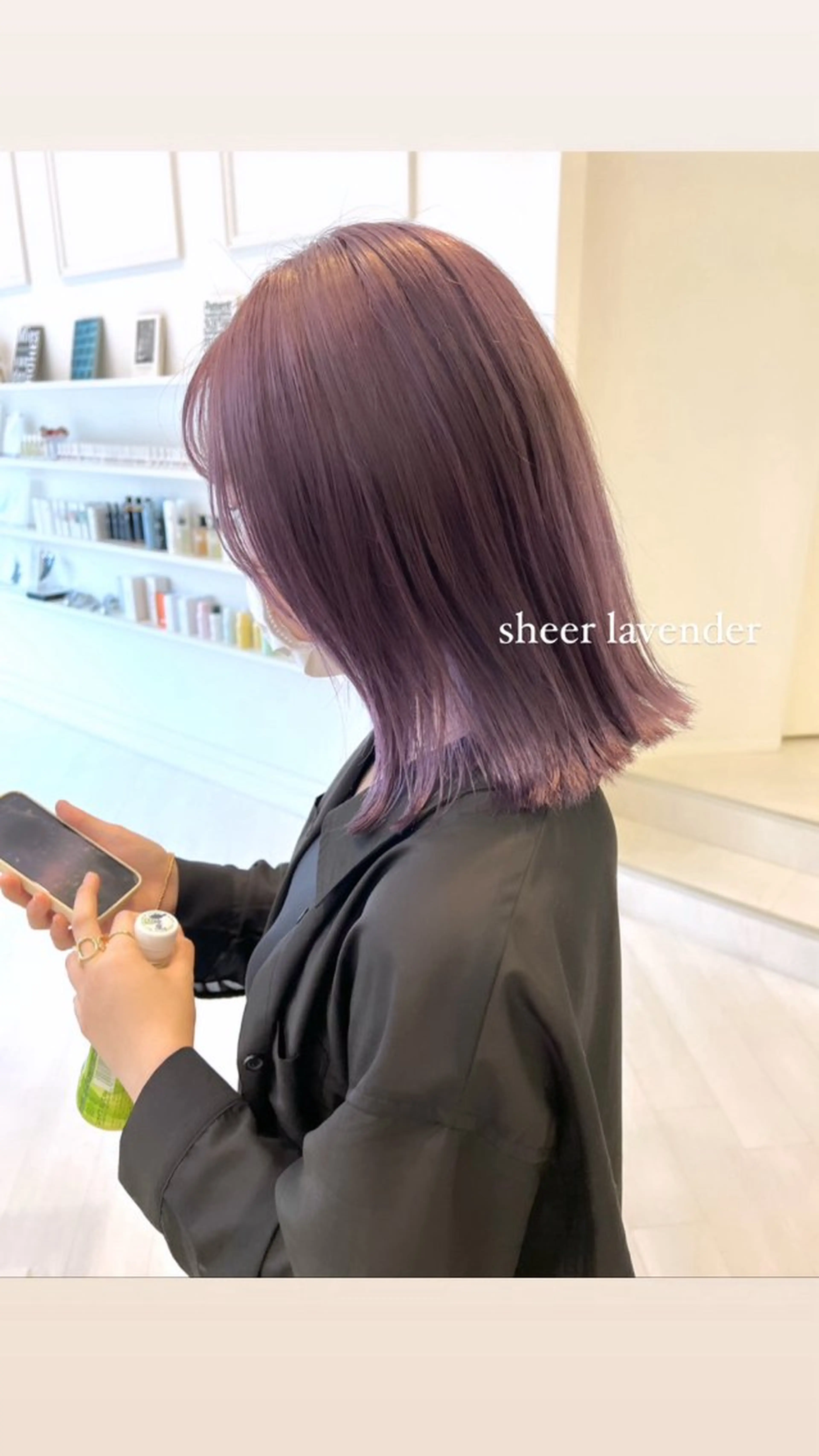 ミディアム カラー ParveMix 🪽鳥取彩花のヘアスタイル