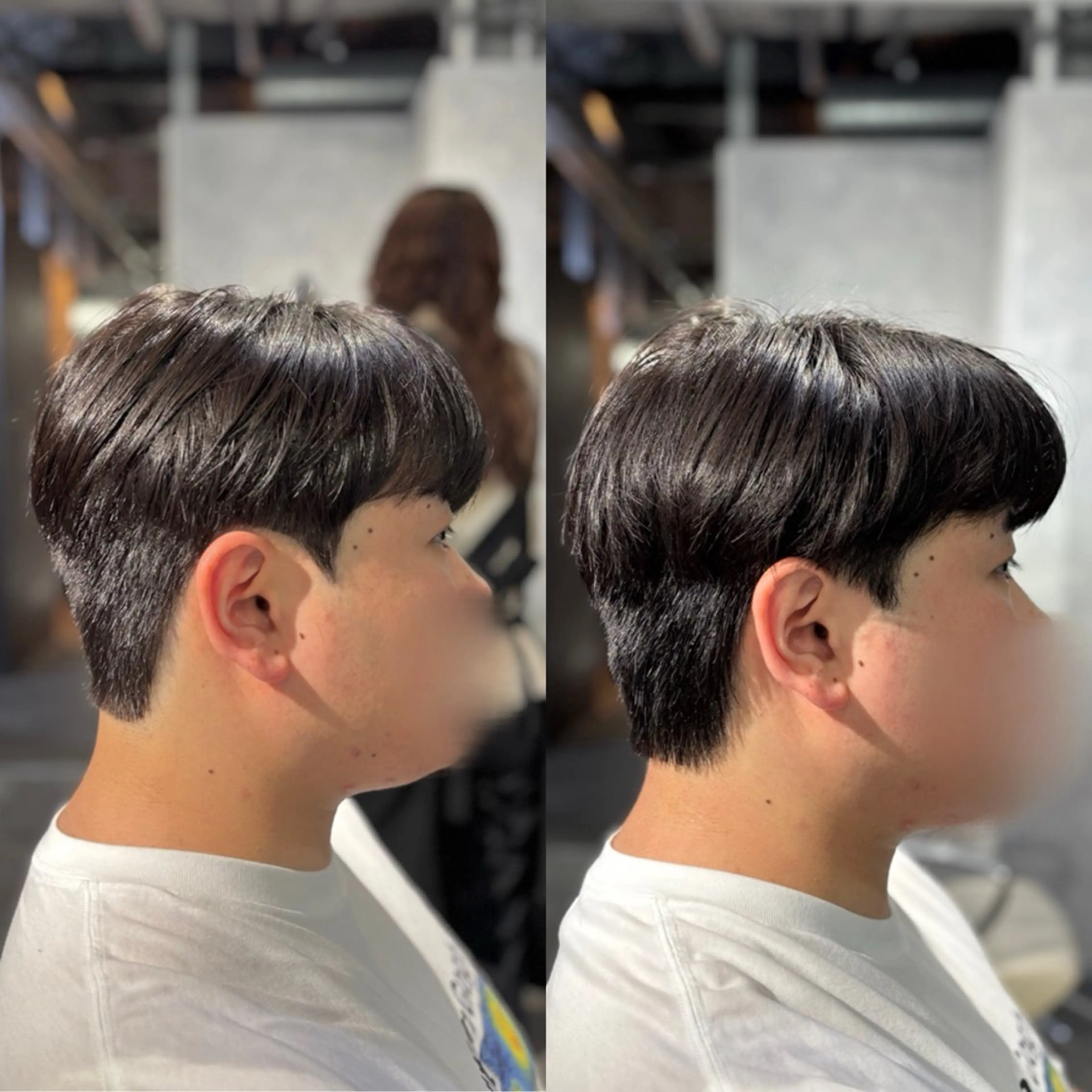 ショート パーマ メンズ カット パーマ 韓国メンズヘア/ ダウンパーマ/歩夢のヘアスタイル