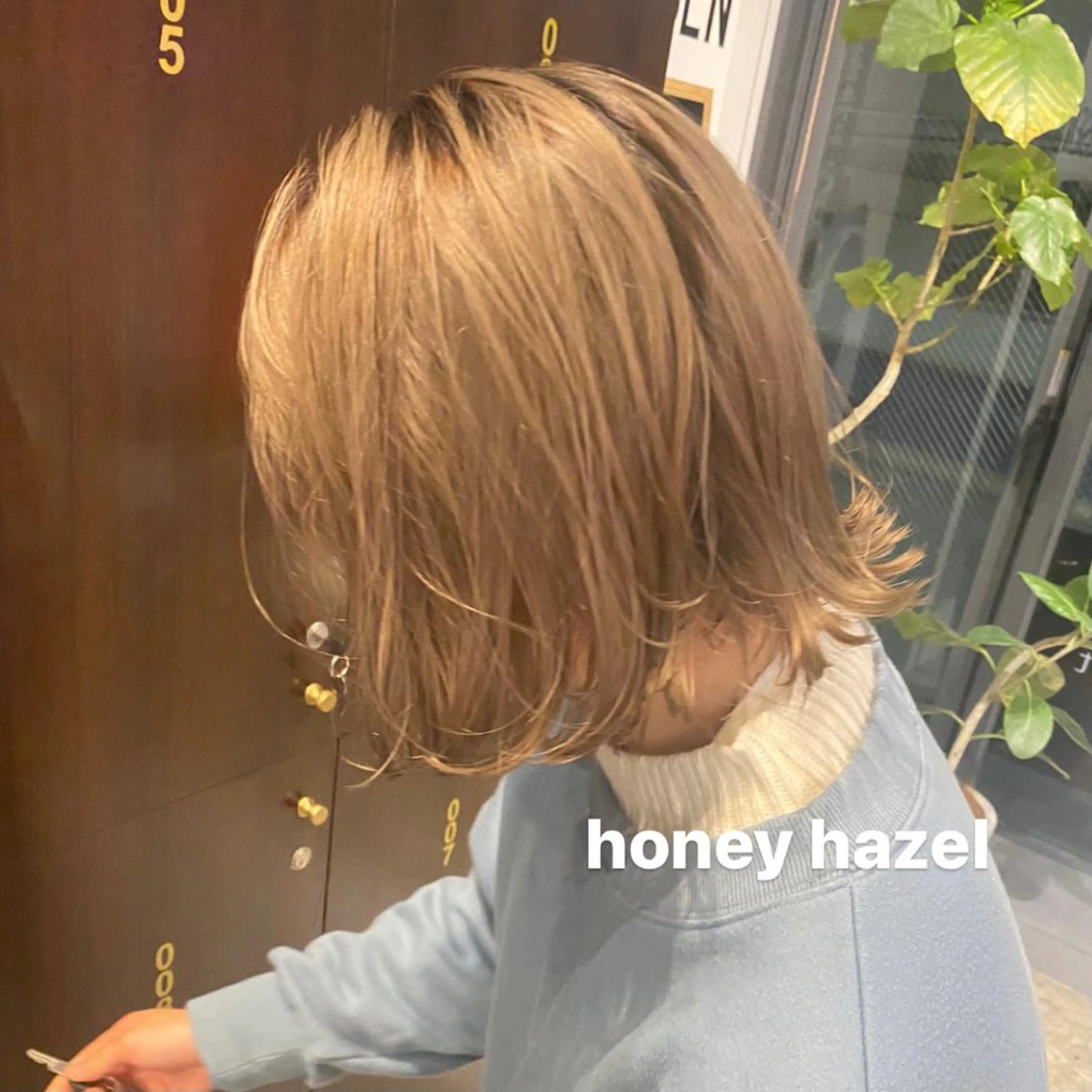 カラー M Hair Salon所属・淀屋橋レイヤーパーマ ハッシュ/ASARIのヘアスタイル