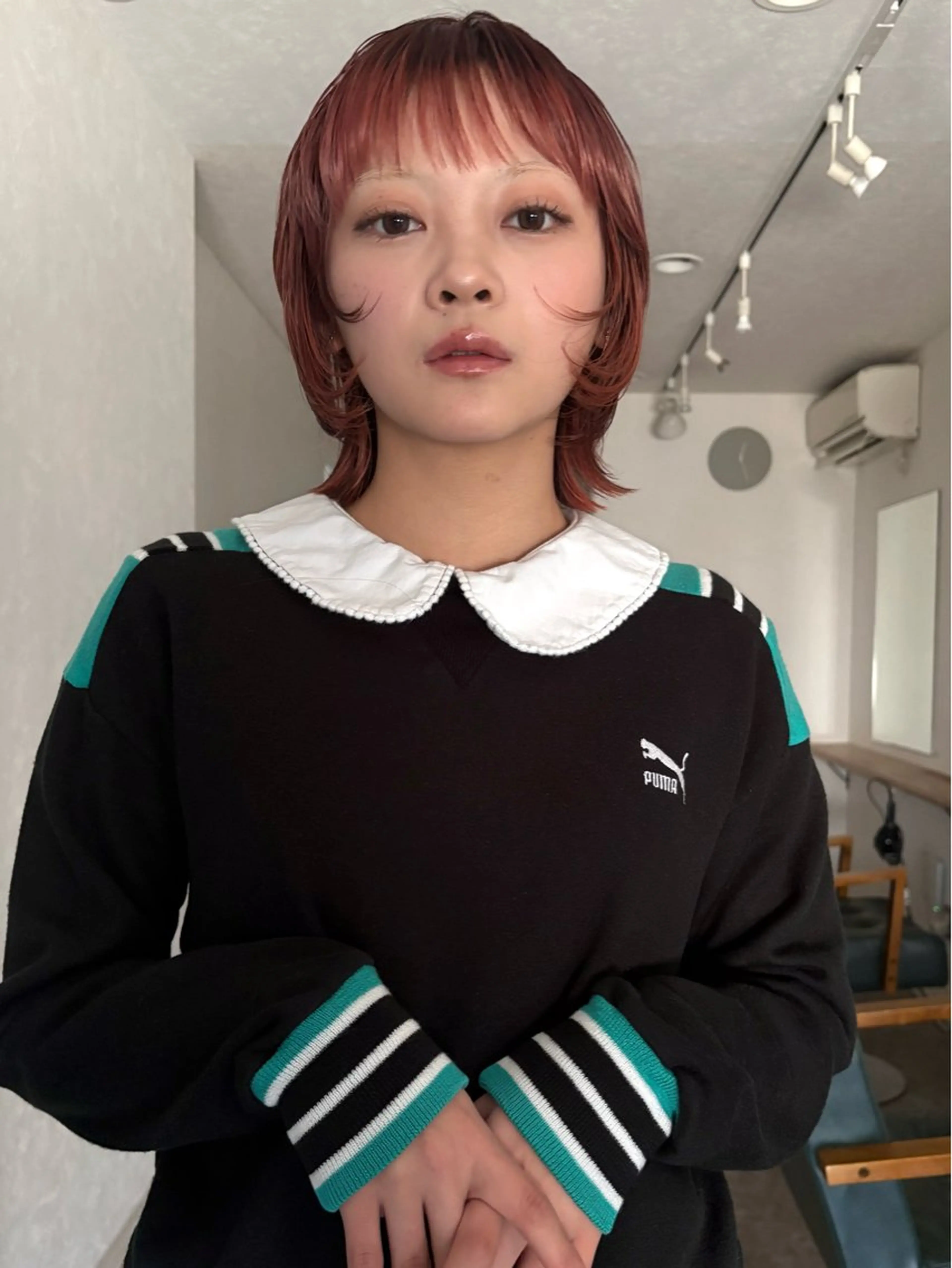 ミディアム カラー レイヤーカット カット ヘアカラー トリートメント 金井京介/レイヤー /パーマのヘアスタイル