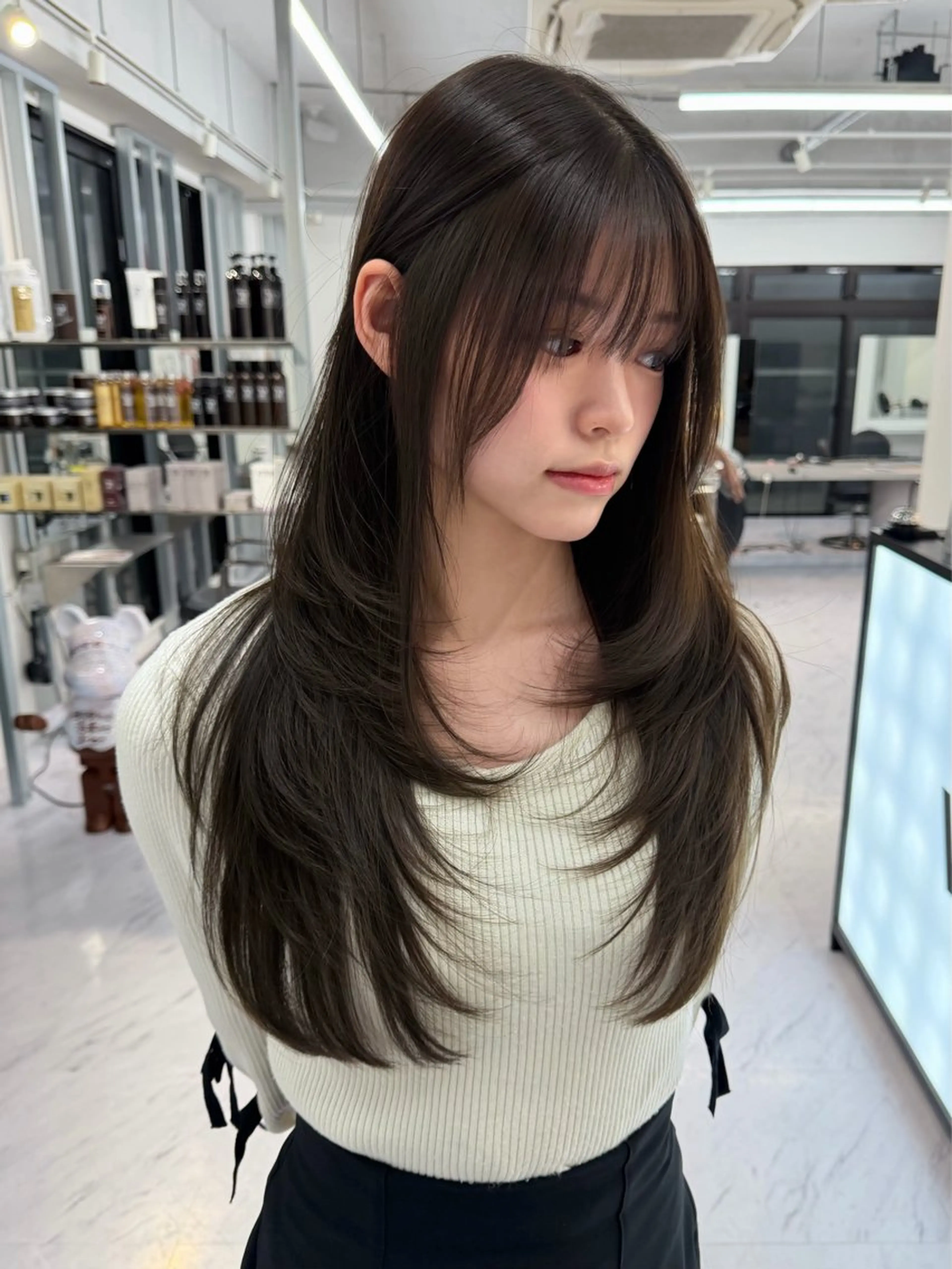 ロング カラー カット ヘアカラー トリートメント ヘアセット Rita/髪質改善 /透明感カラーのヘアスタイル