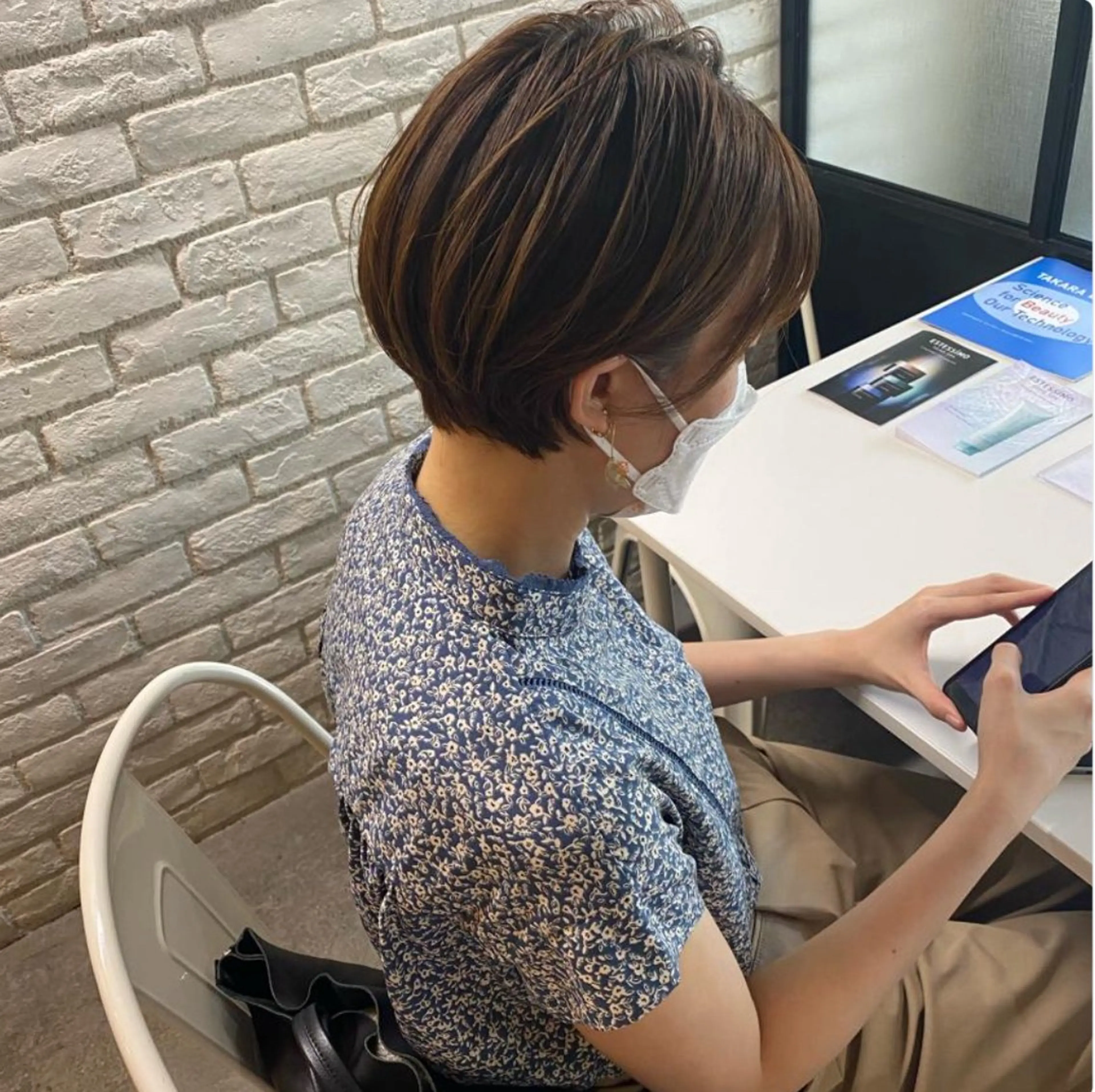 ショート カラー ヘアアレンジ ショートヘア stylist/蛯谷 珠里のヘアスタイル